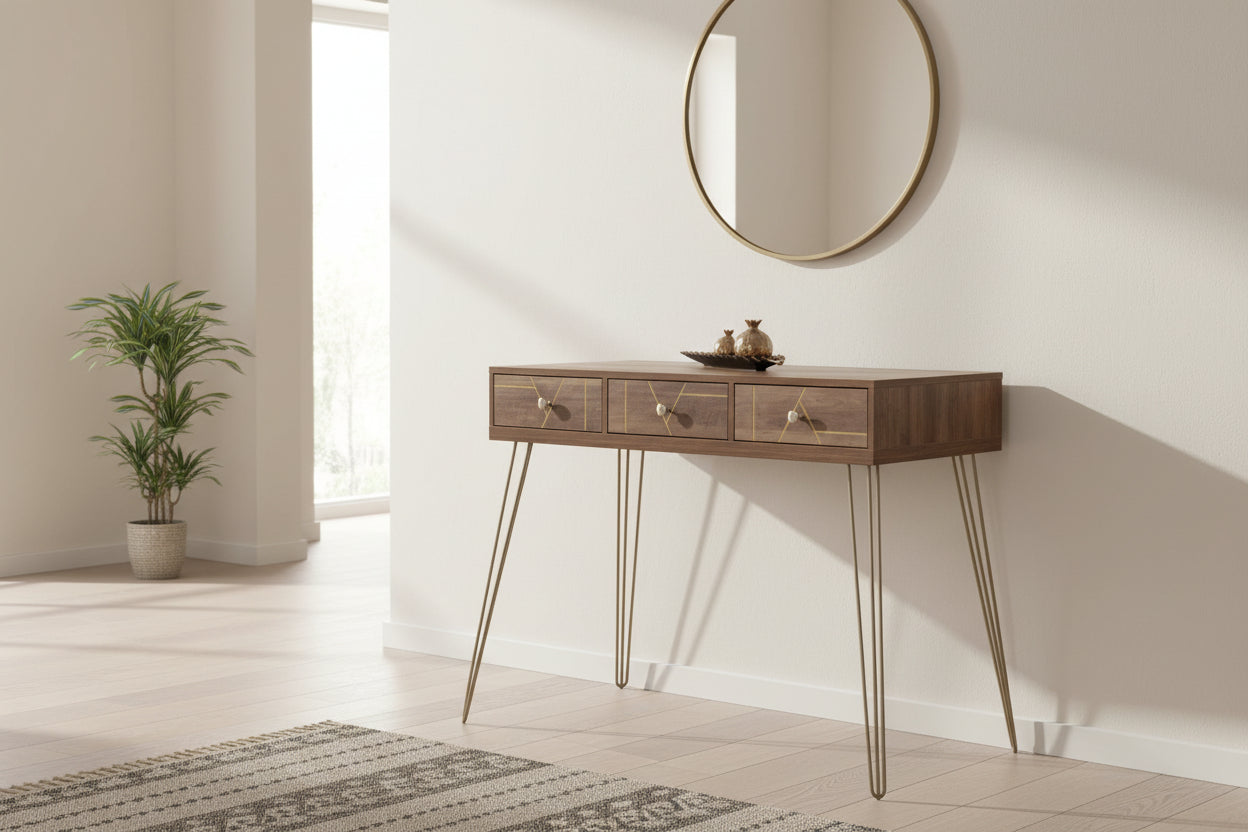 Конзола KAITLYN цвят орех 120x55x79.5