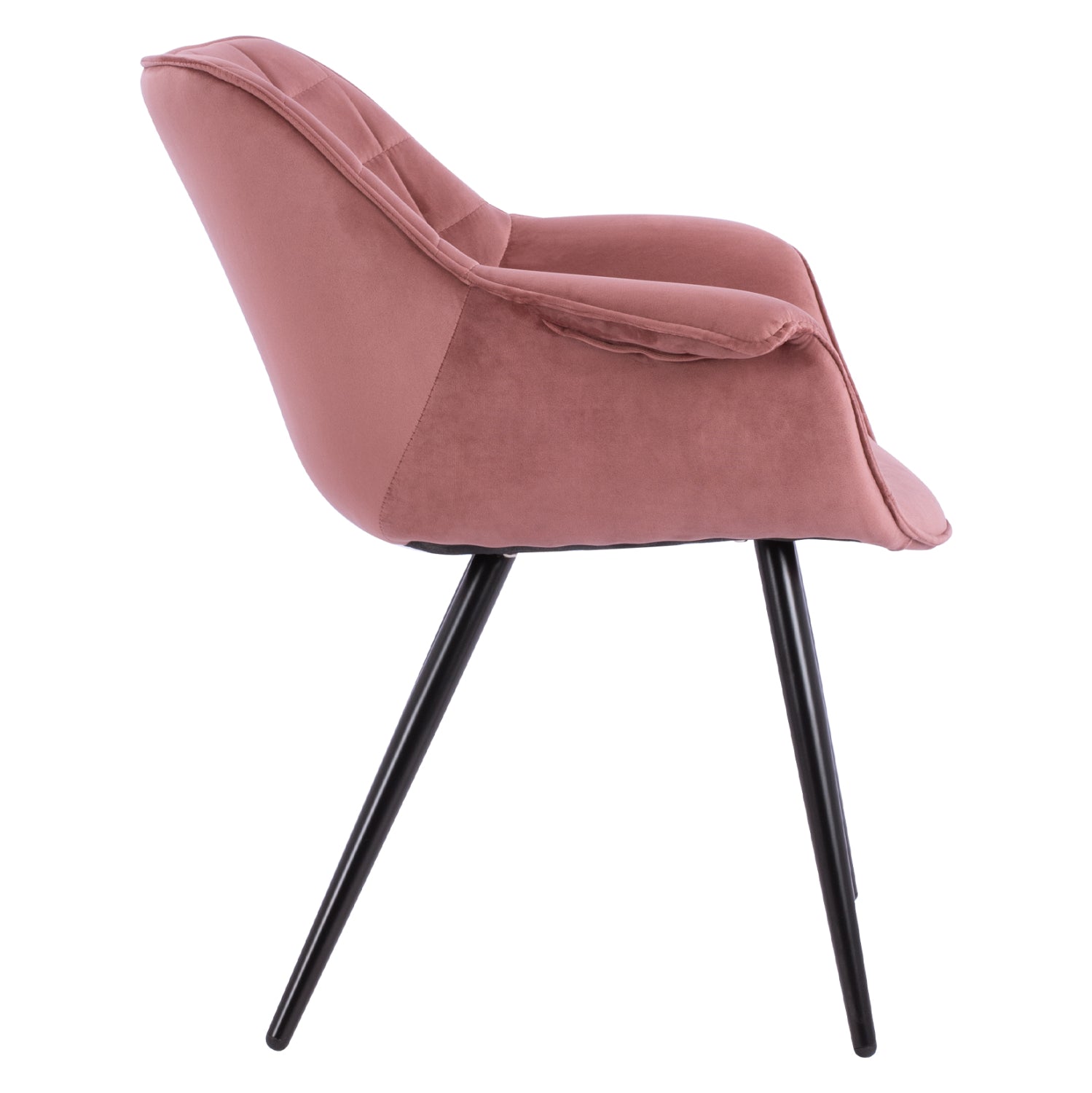 Кресло Бенждамин цвят черен-розов
