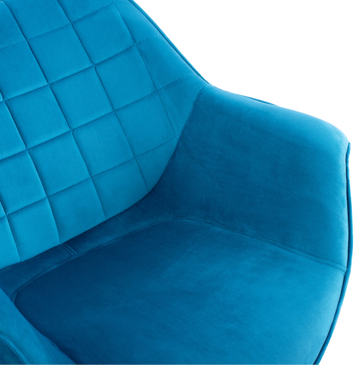 Кресло Бенждамин цвят черен-тюркоаз