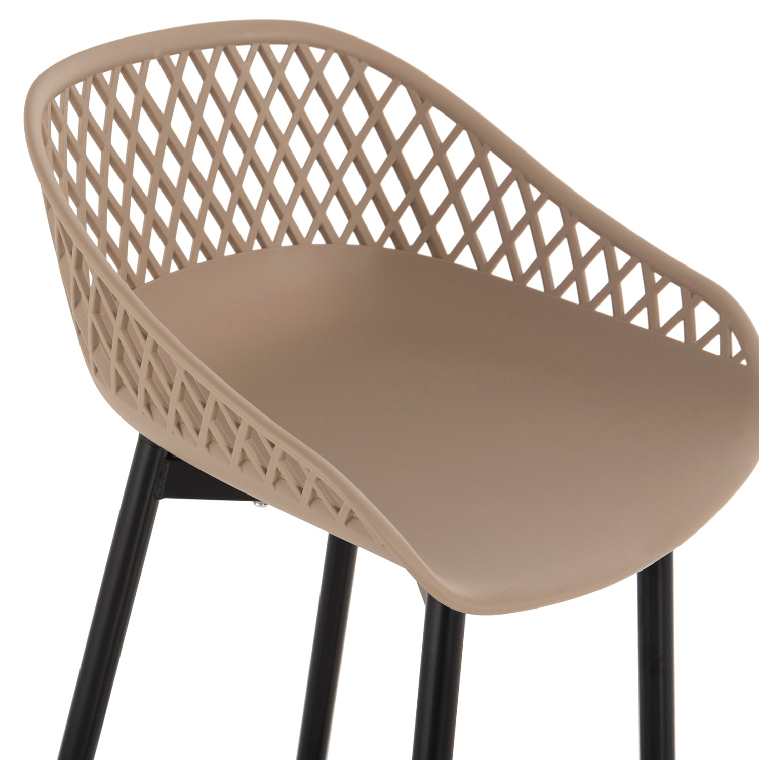 Бар стол  AVAYA цвят капучино-черен