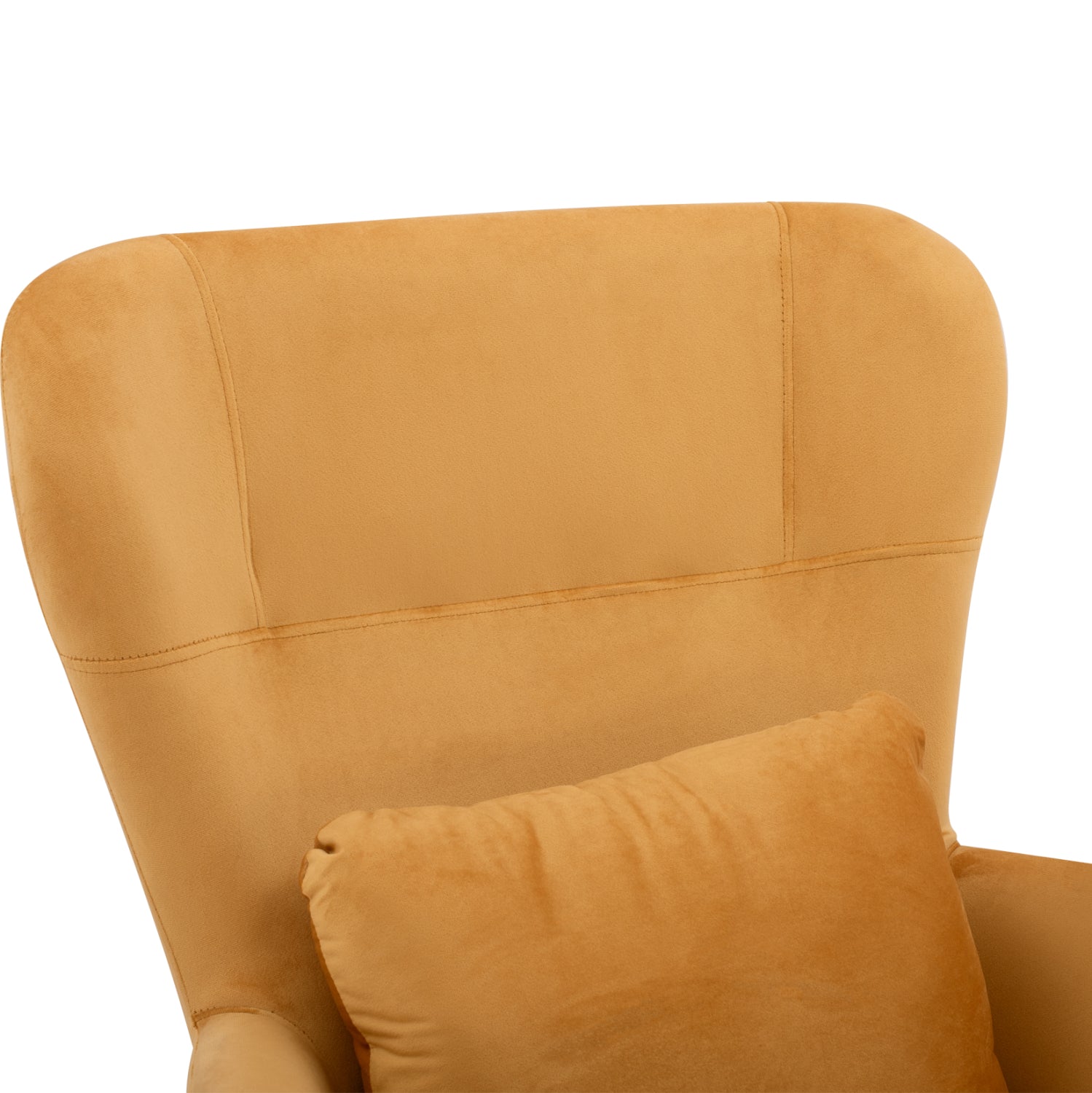 Кресло БЕРГЕР кадифе златен нюанс /черен метален крак 67x80x102 cm.