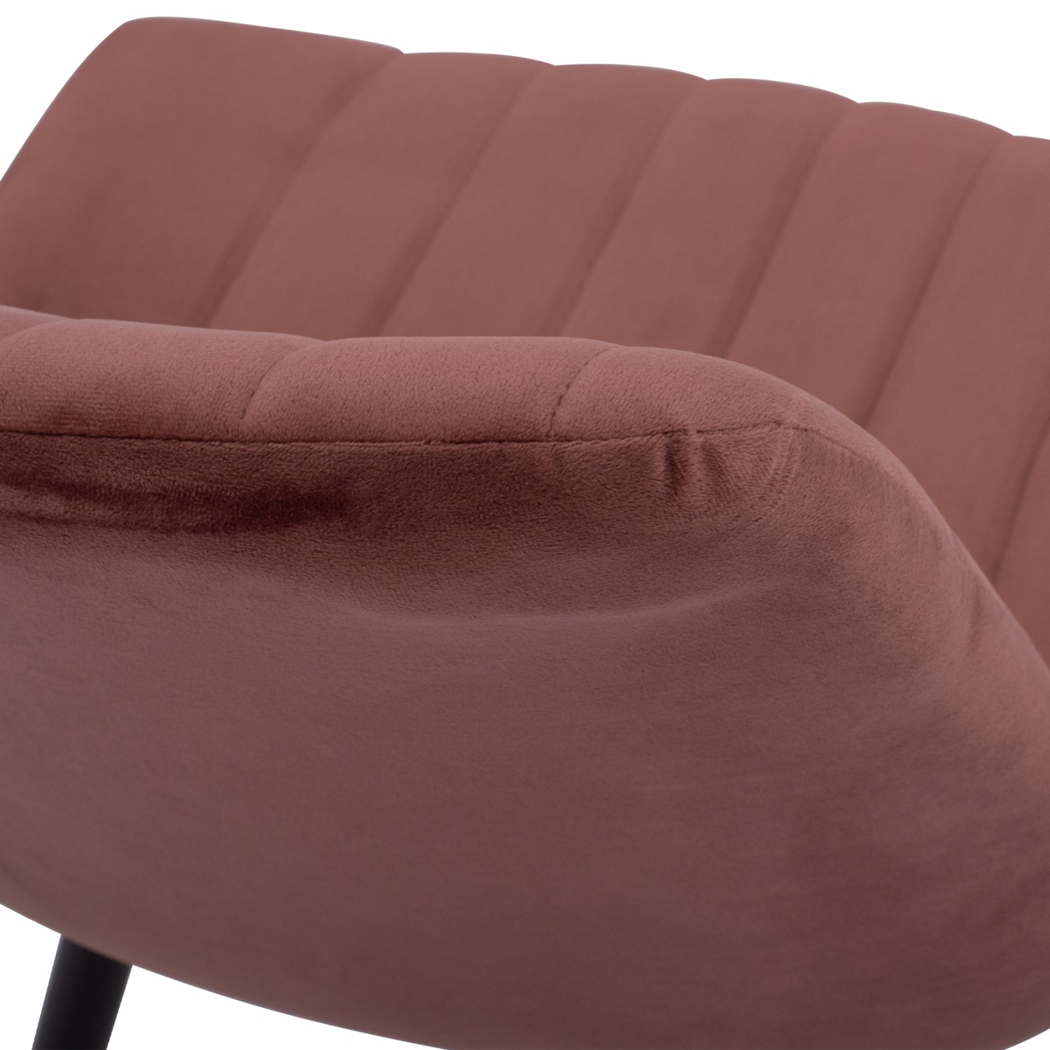 Стол Чейз кадифе розов цвят