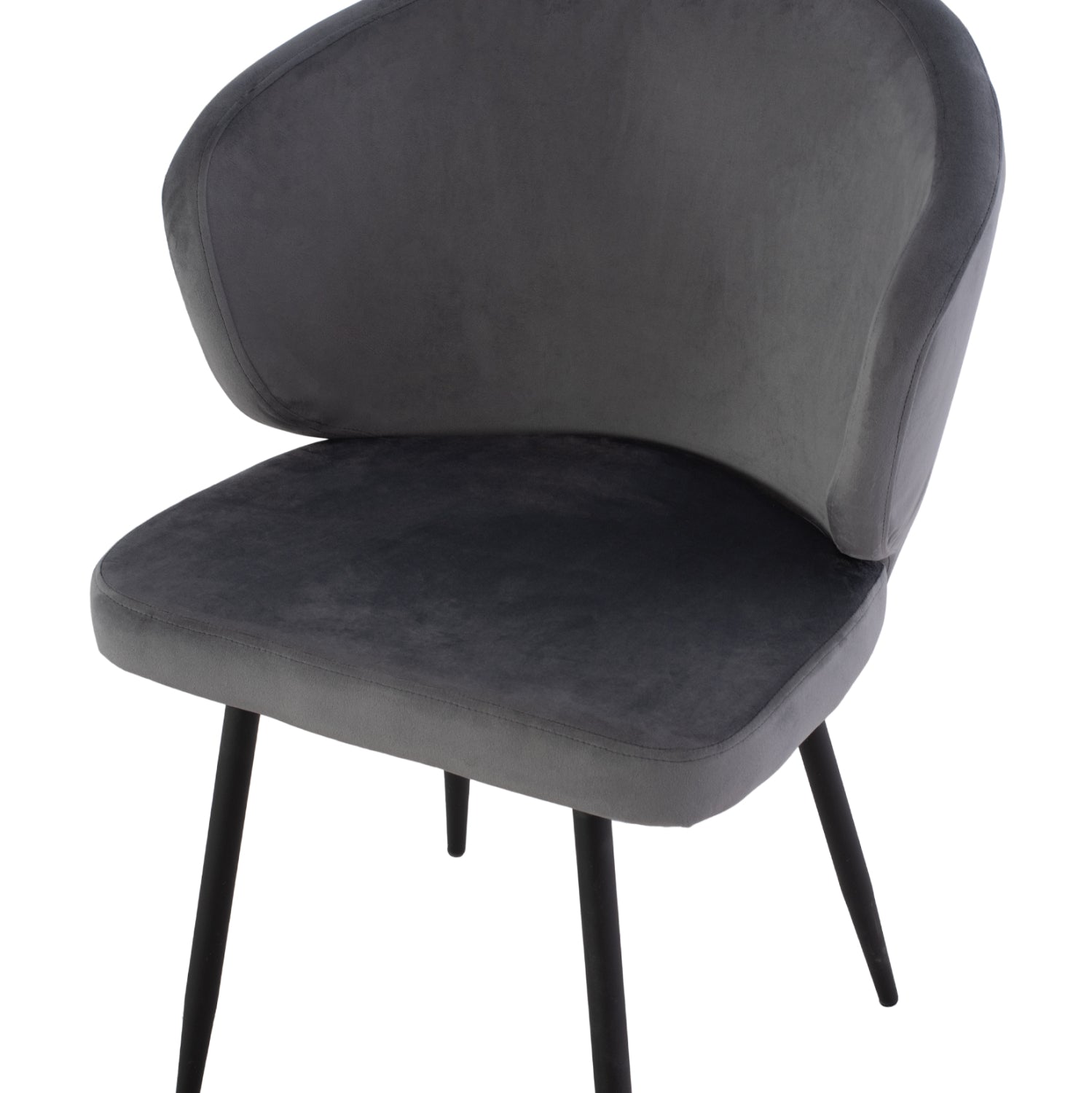 Кресло Джия сив цвят с черни крака