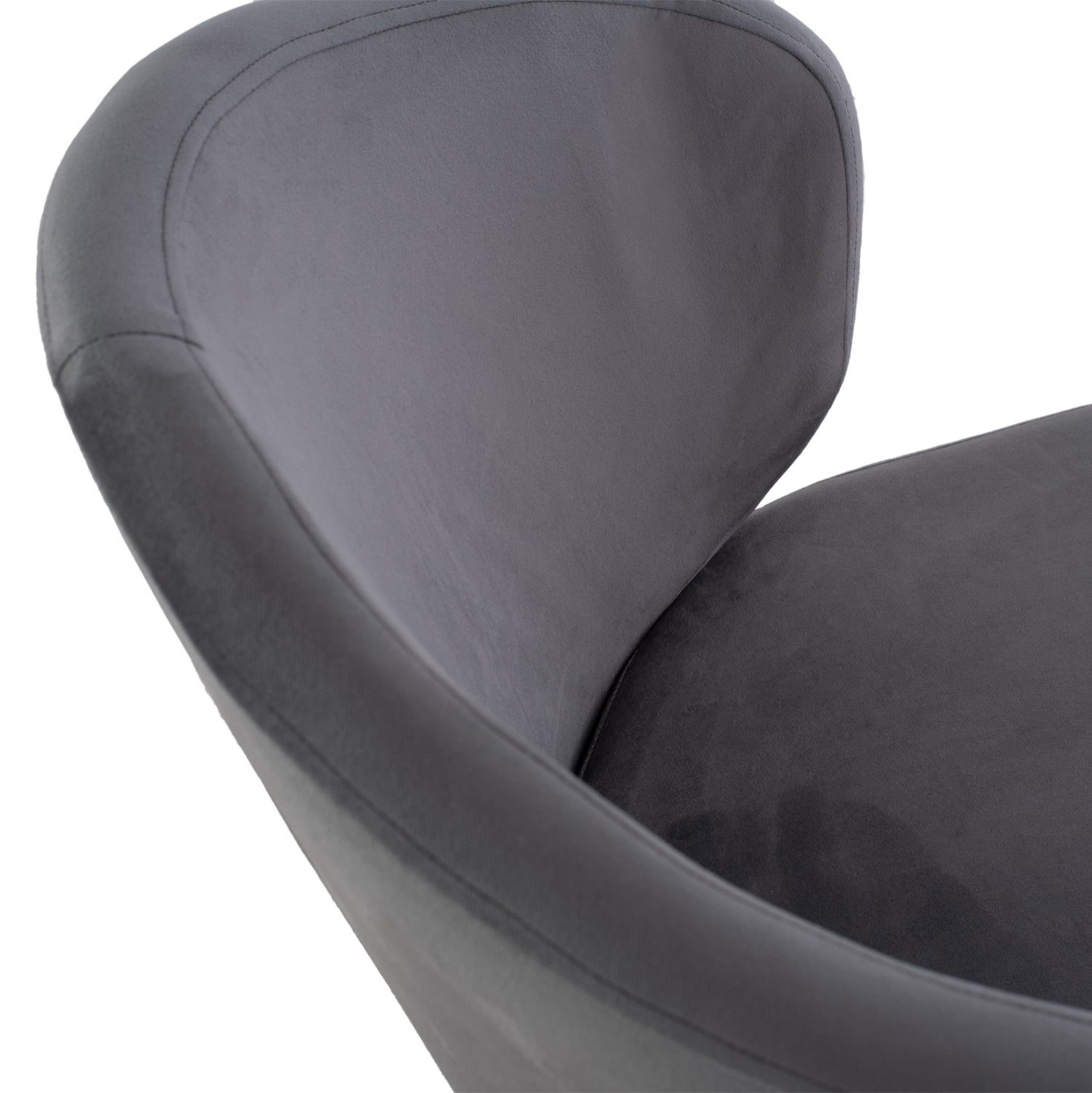 Кресло Джия сив цвят с черни крака