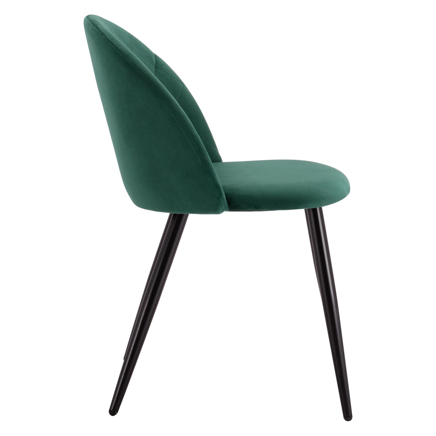 Стол Мелани кадифе зелен цвят
