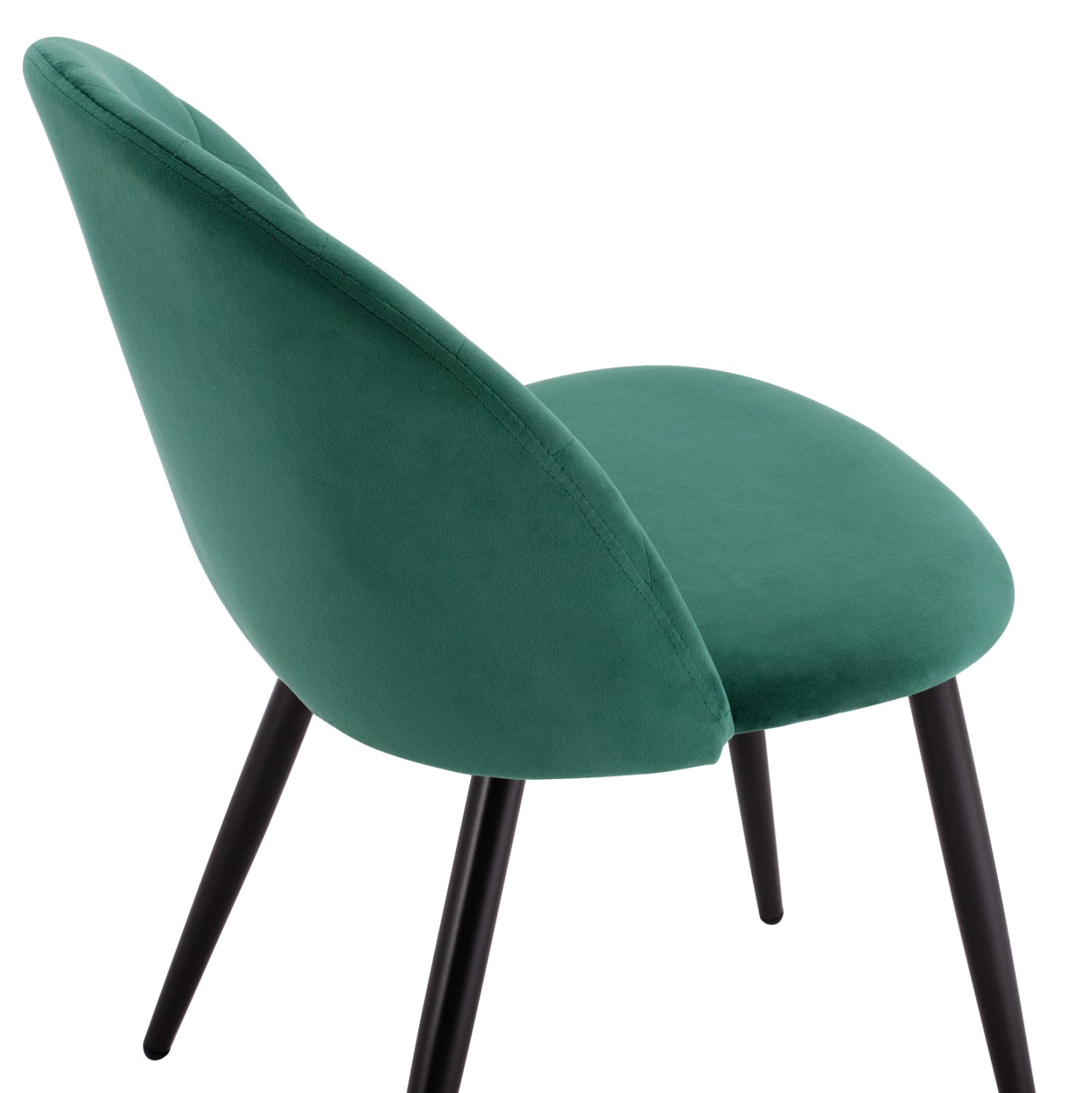 Стол Мелани кадифе зелен цвят