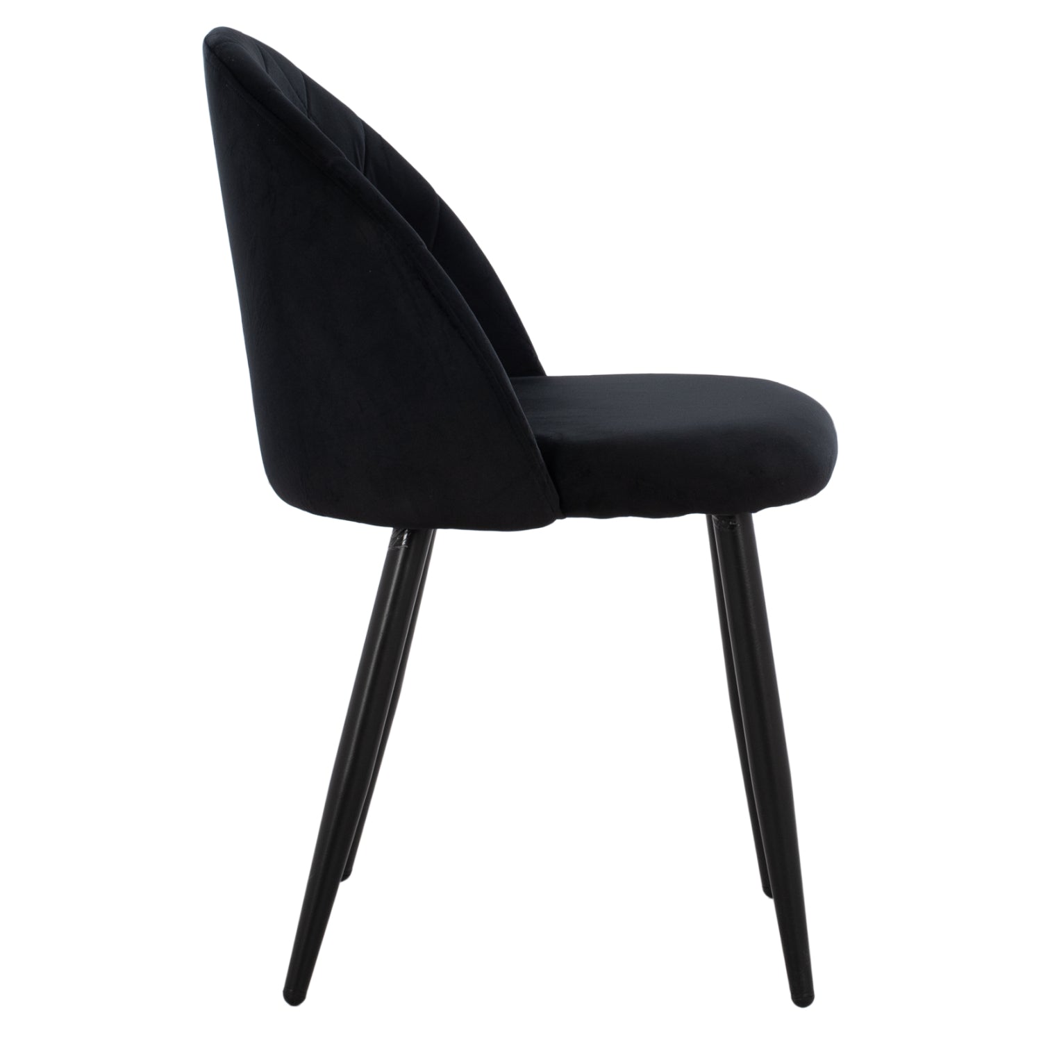 Трапезен стол Мелани черен цвят 45x52x77см