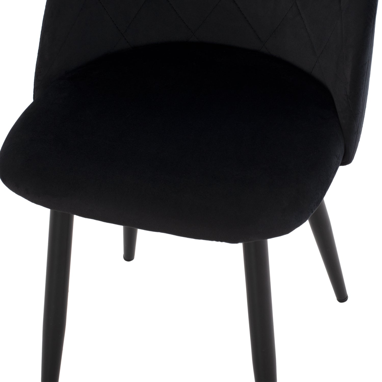 Трапезен стол Мелани черен цвят 45x52x77см