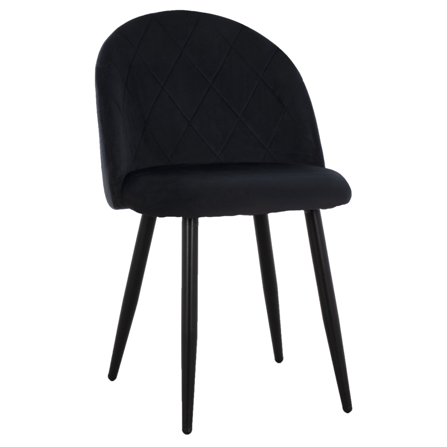 Трапезен стол Мелани черен цвят 45x52x77см