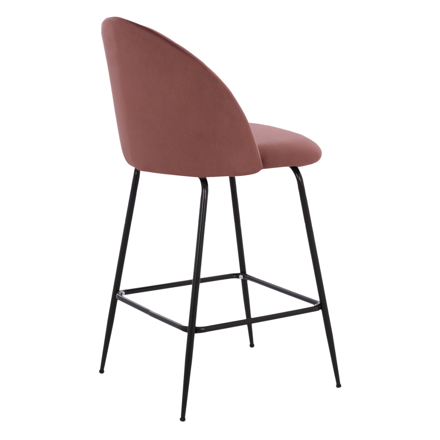 Бар стол Мелани  розов цвят 45x53x98см