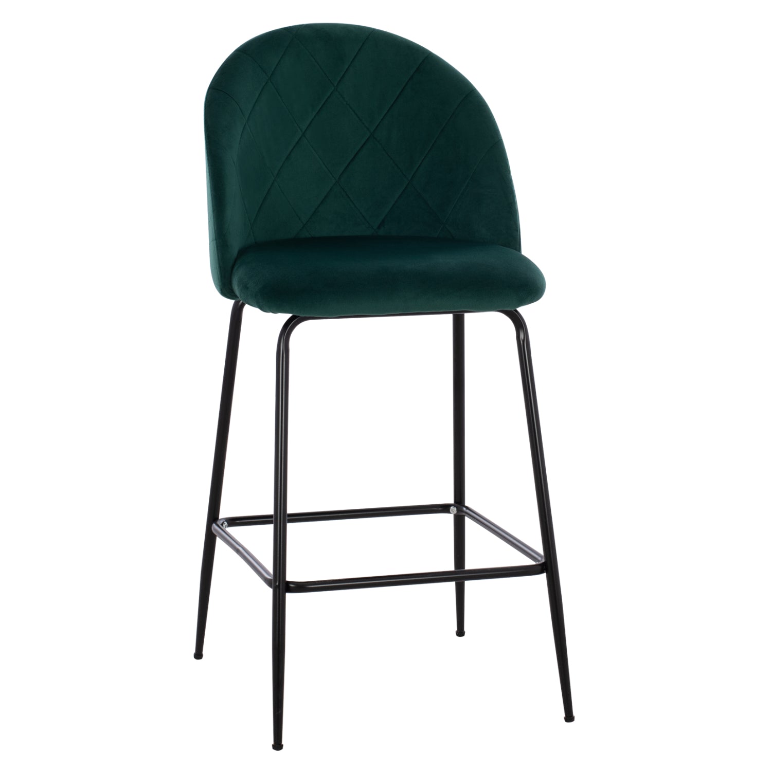 Бар стол Мелани  зелен цвят 45x53x98см