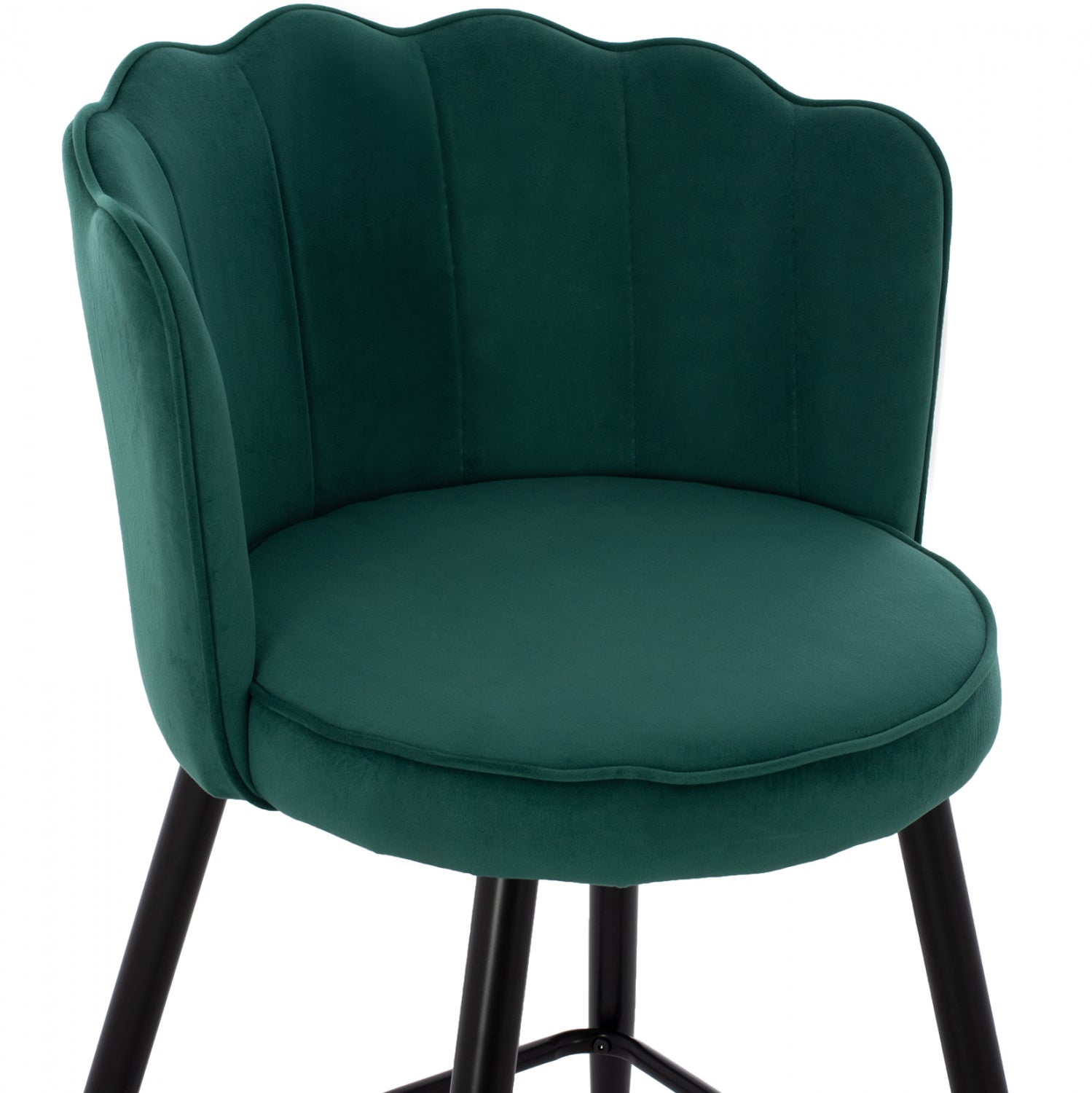 Бар стол  VESNA средна височина-зелено кадифе  50x50x90