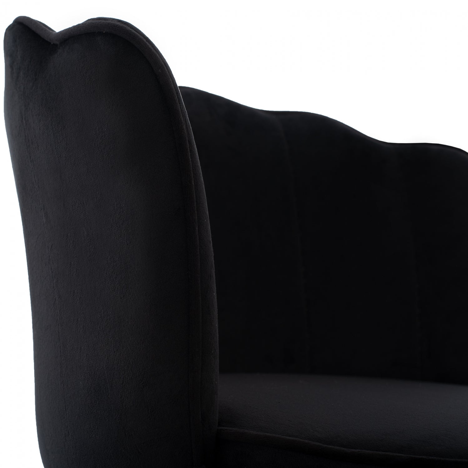 Бар стол  VESNA  средна височина-черно кадифе  50x50x90