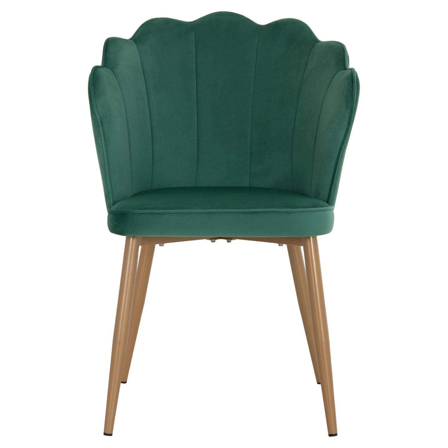 Стол Ави голд кадифе зелен цвят