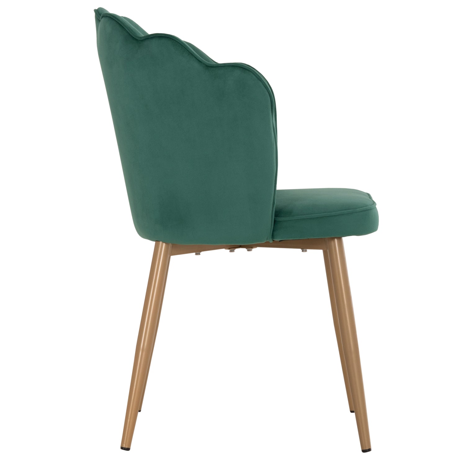 Стол Ави голд кадифе зелен цвят