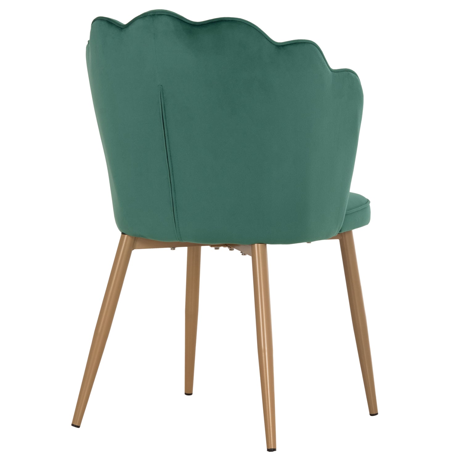 Стол Ави голд кадифе зелен цвят