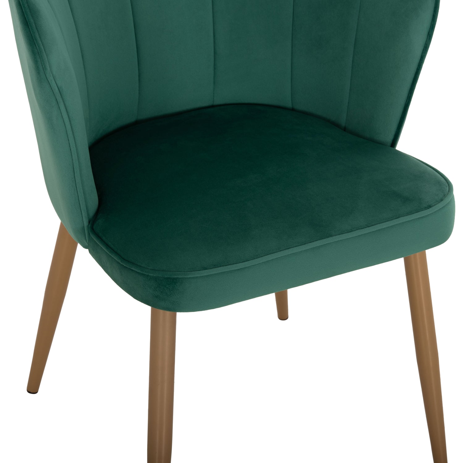 Стол Ави голд кадифе зелен цвят