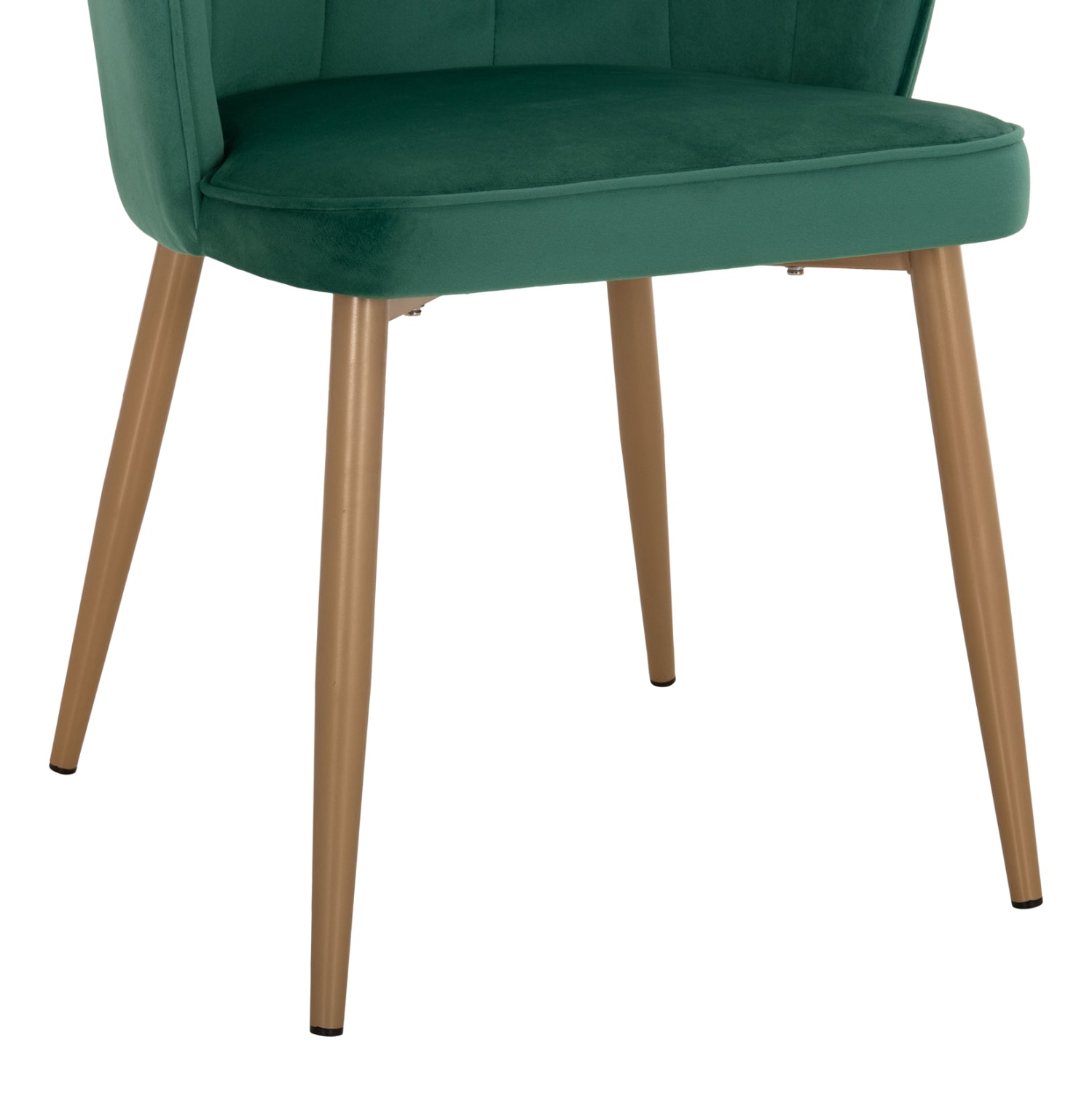 Стол Ави голд кадифе зелен цвят