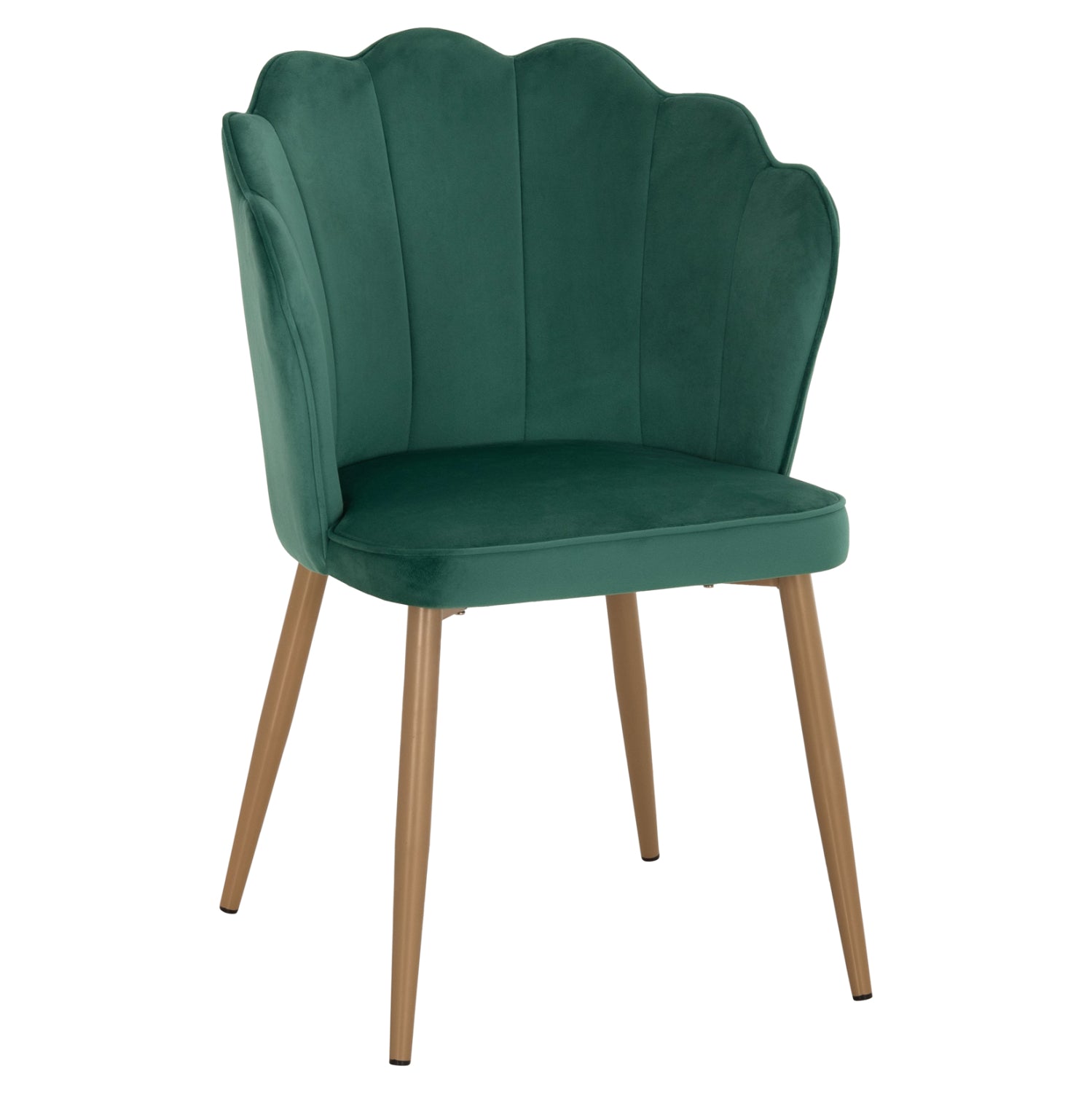 Стол Ави голд кадифе зелен цвят