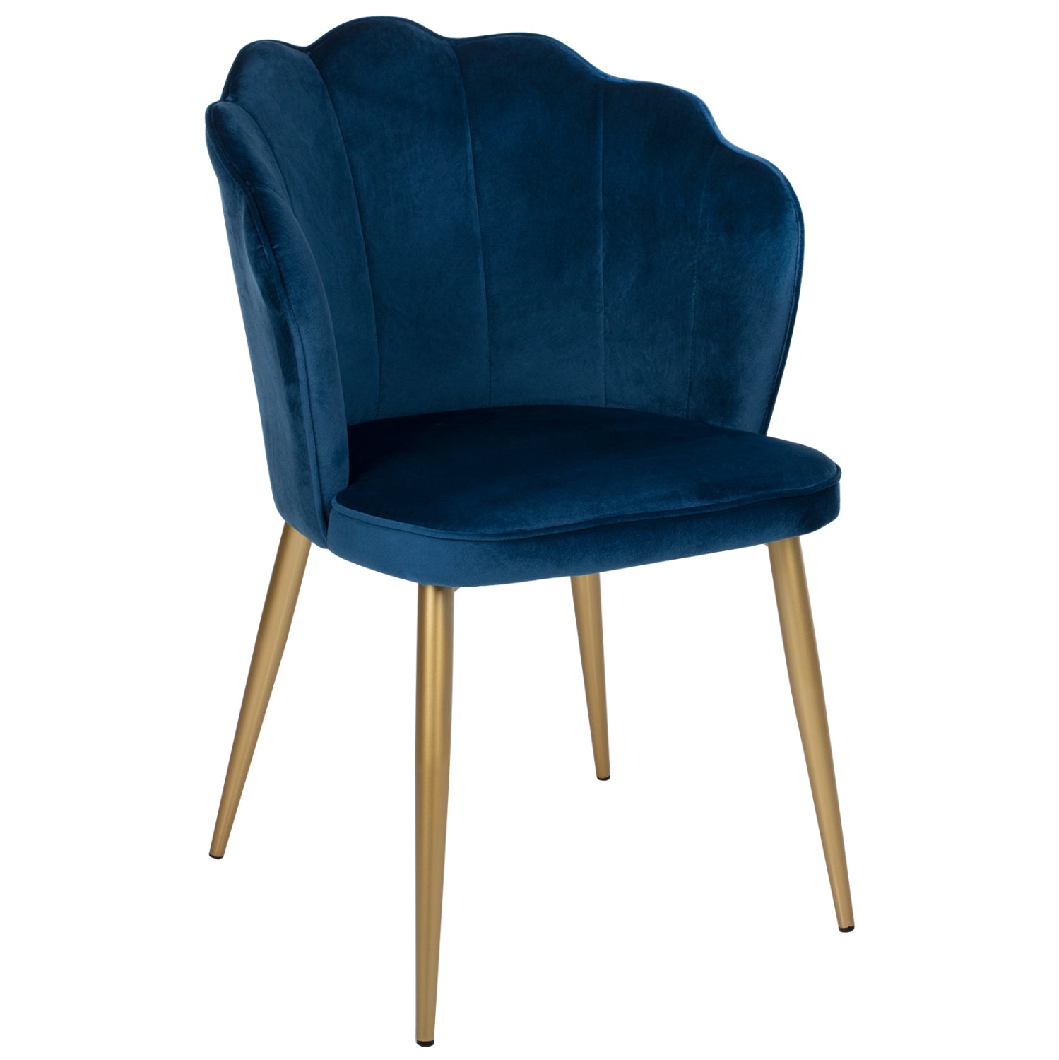 Стол Ави голд син цвят