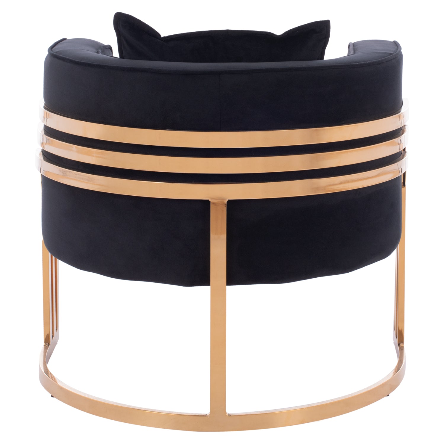Кресло TIANA голд кадифе черен цвят