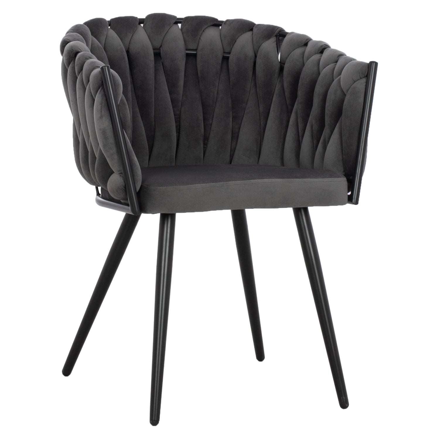 Кресло Луанда сив цвят 62x54x79см