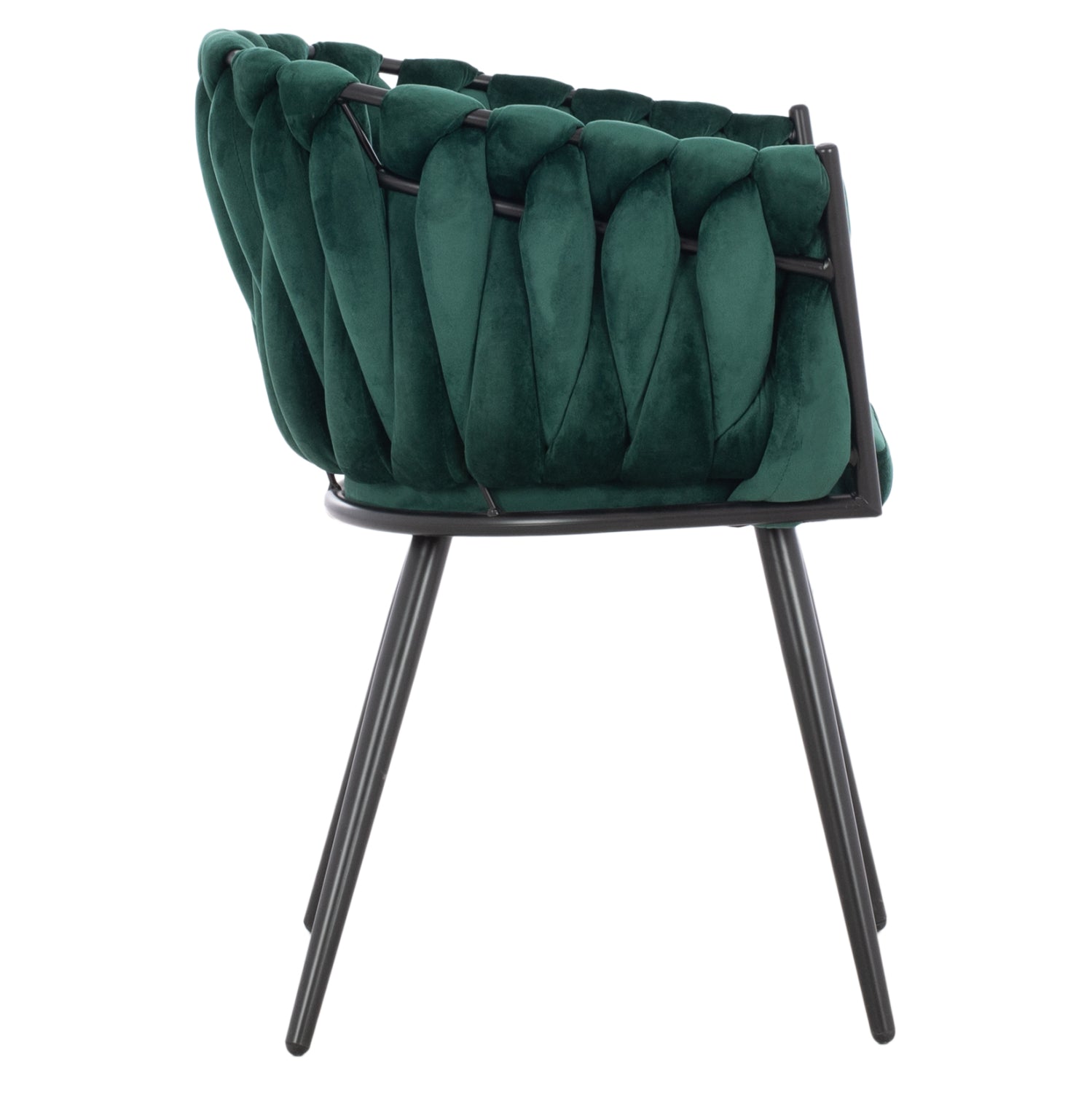 Кресло Луанда зелен цвят 62x54x79см