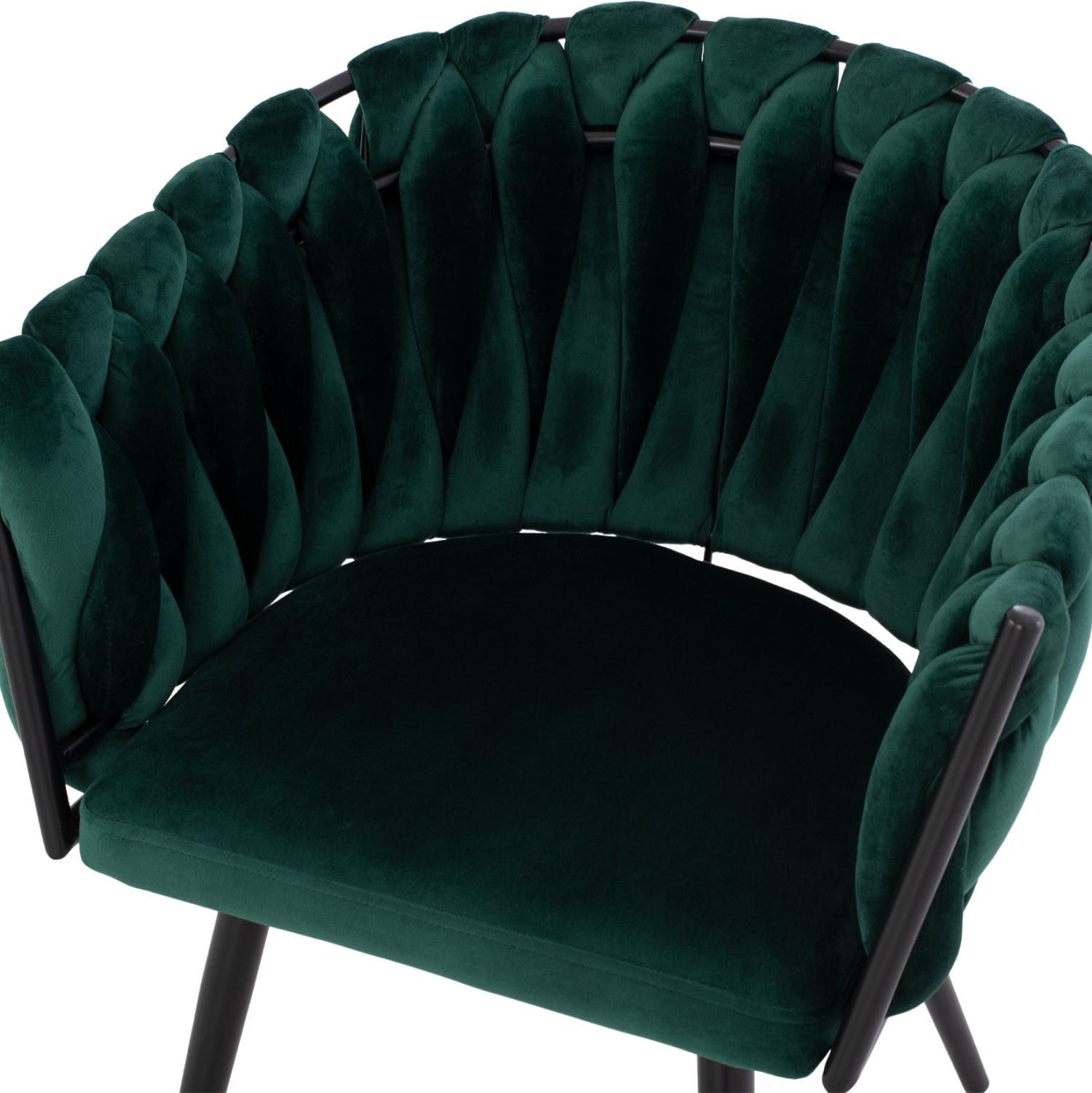 Кресло Луанда зелен цвят 62x54x79см