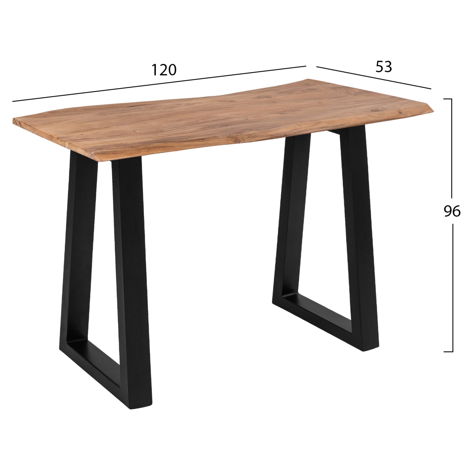 Конзола SOFIA SLIM  акация дърво  120x53x96