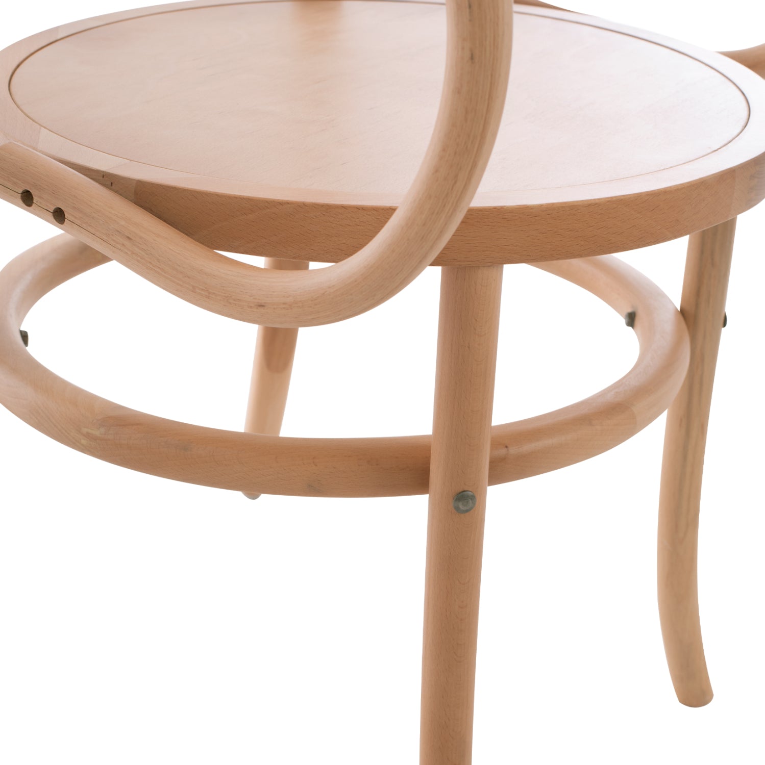 Дървен стол Оксия цвят натурал  56x52x82