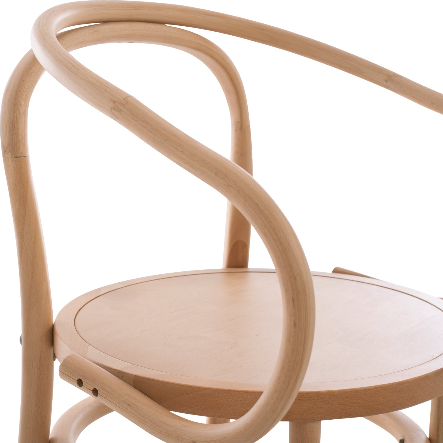 Дървен стол Оксия цвят натурал  56x52x82