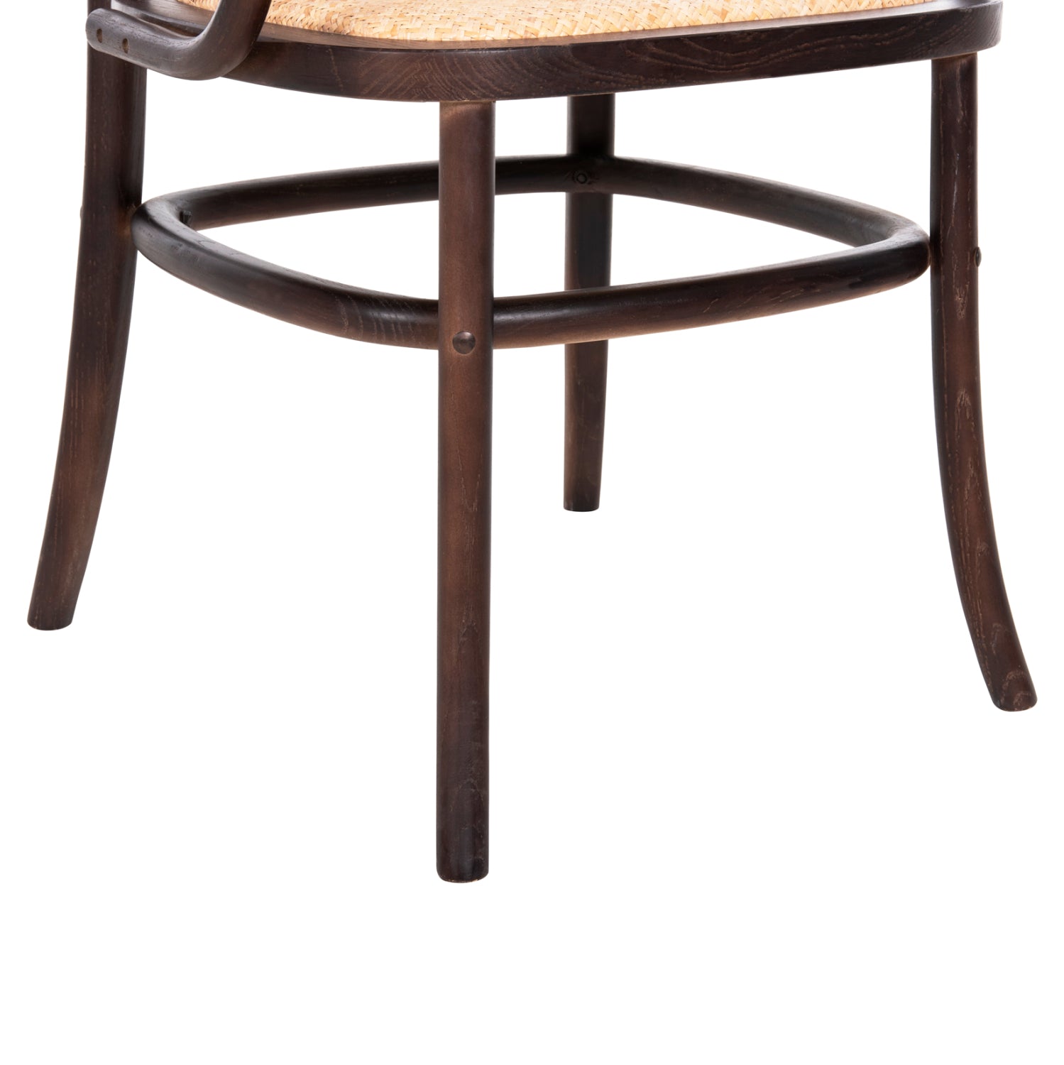 Дървен стол  VAIANA  цвят черен-натурал 56x56x90cm