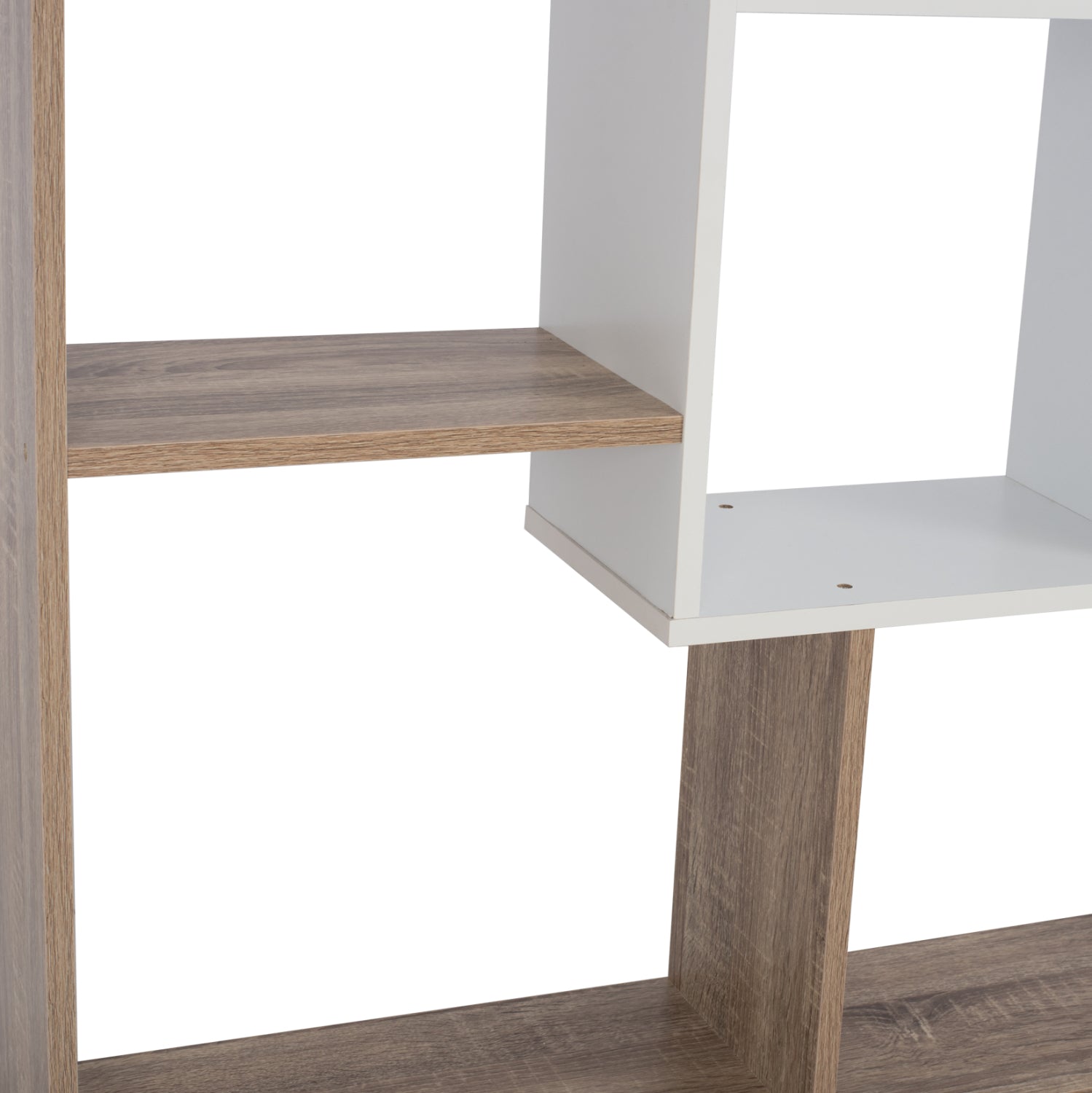 Библиотека  BRODY цвят сонама-бял 136x22x136-см