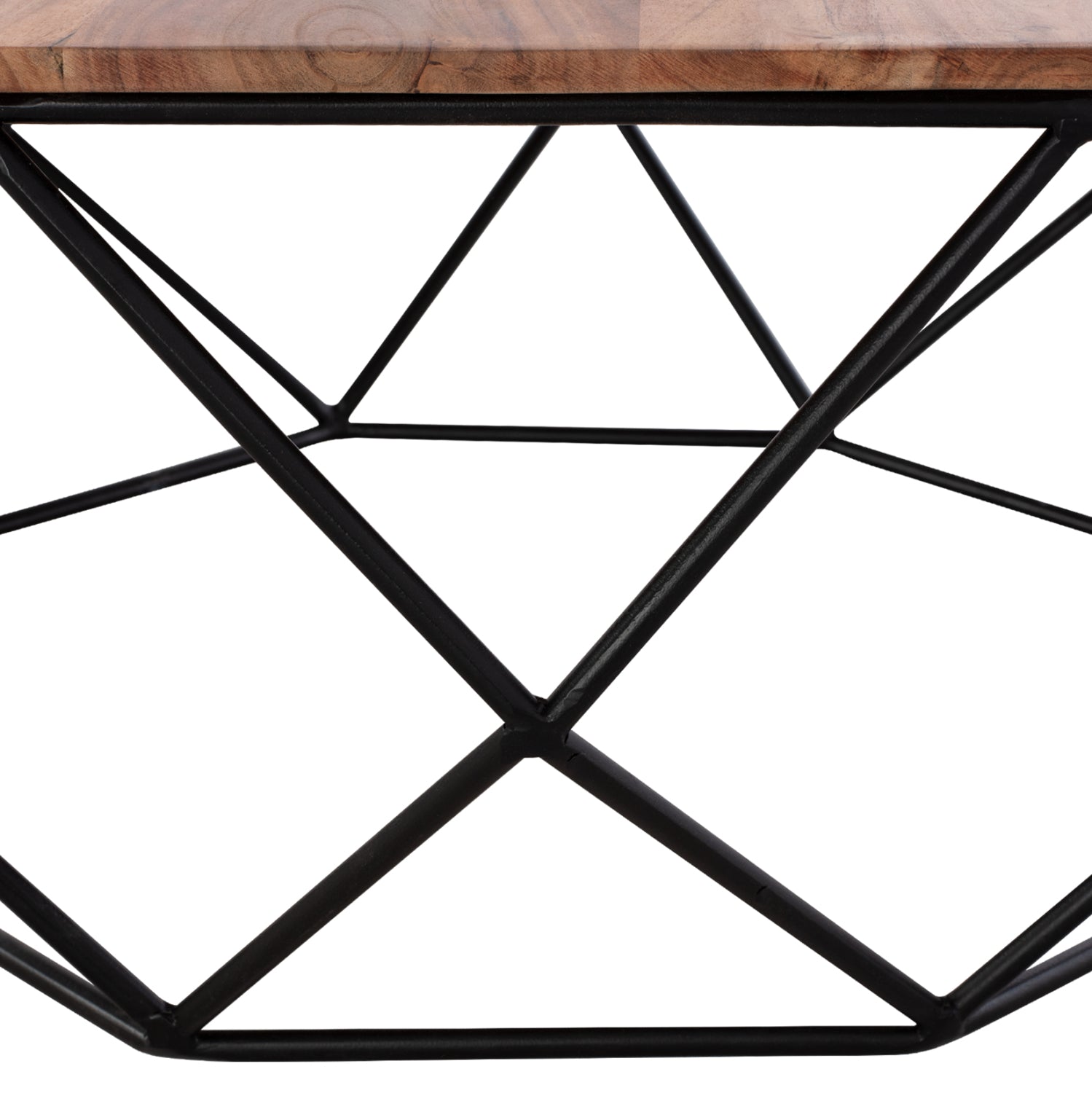 Холна маса DRAKE естетсвен-черен цвят  Φ82x40 см