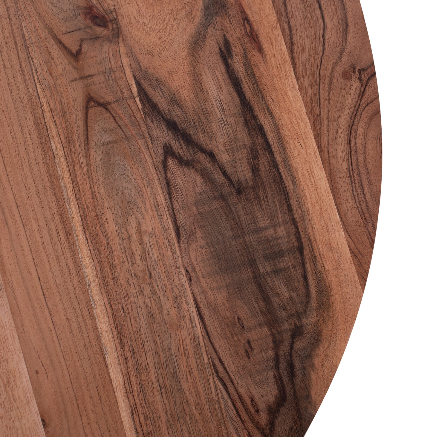 Холна маса ANNETTE черен-естествен цвят  Φ90x40 см