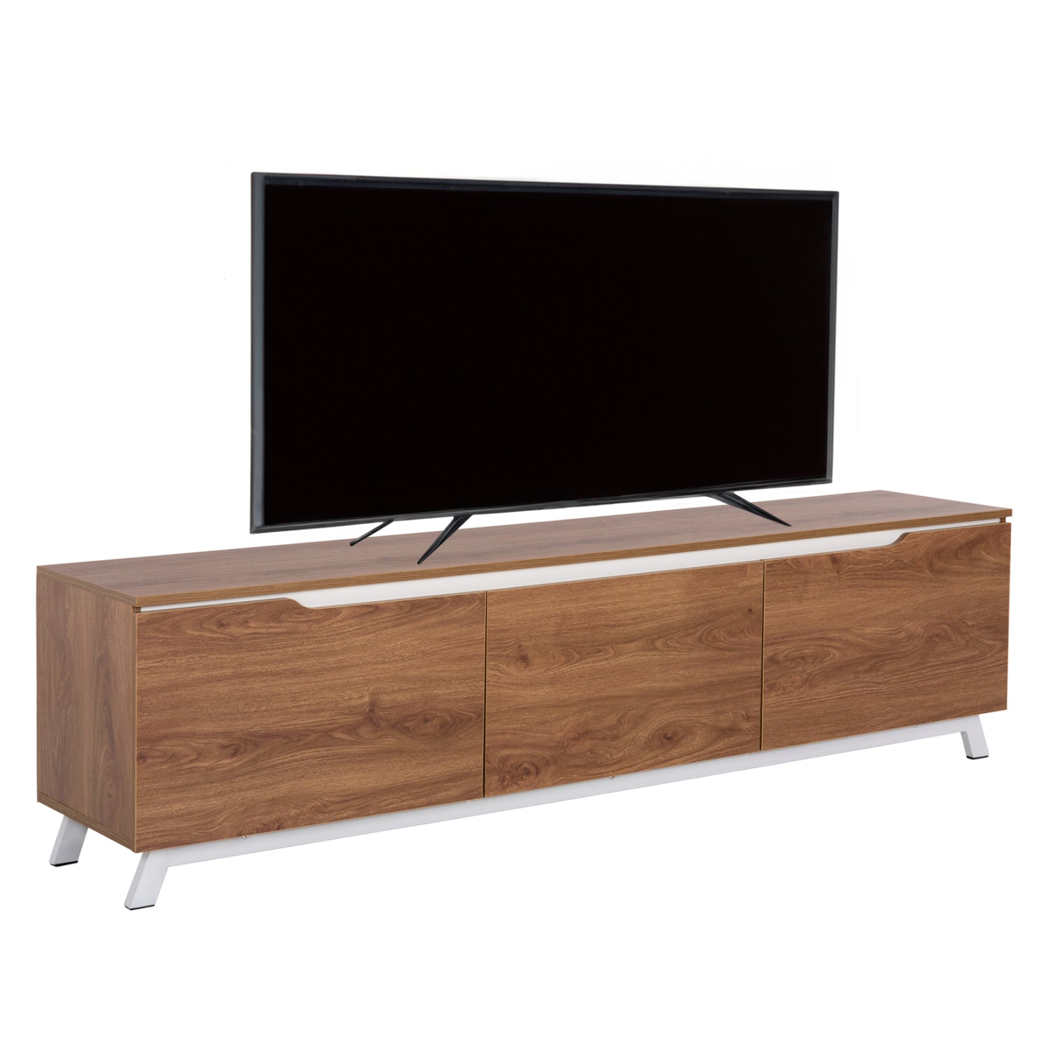 Тв шкаф  KIMIA  цвят натурал-бял 180x35x48.5см