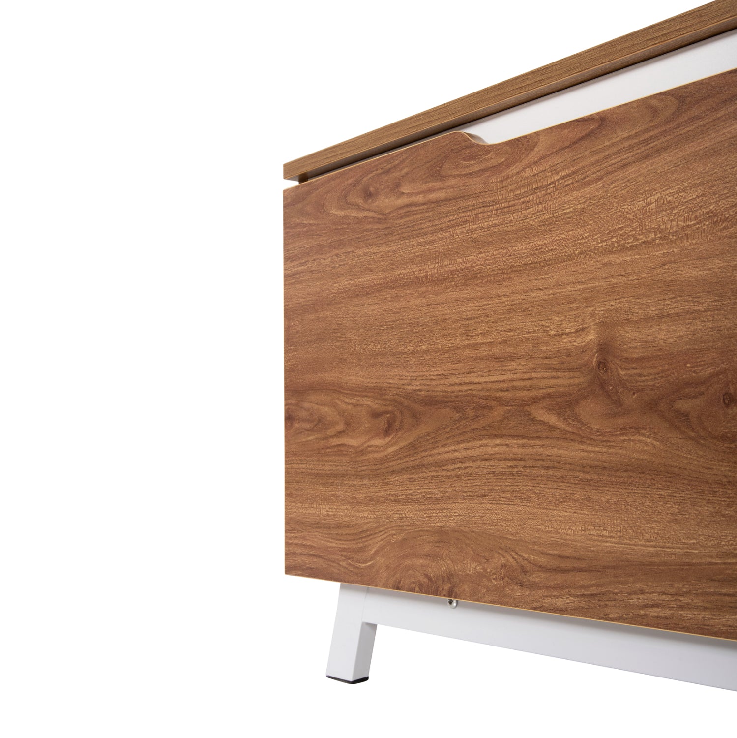 Тв шкаф  KIMIA  цвят натурал-бял 180x35x48.5см