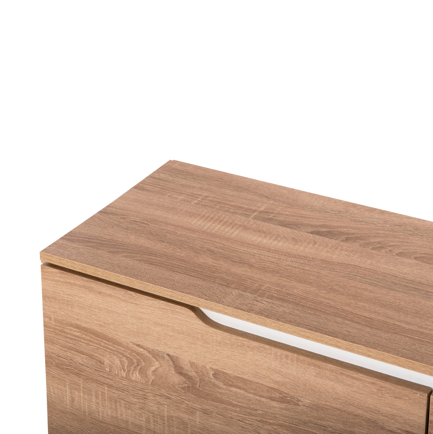 ТВ шкаф  KIMIA меламин сонома/бял 180Х35Х48.5см.