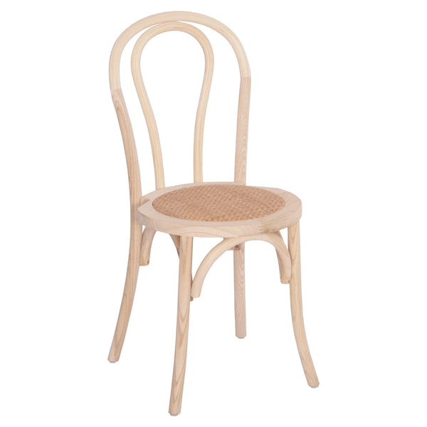 Дървен стол MONREAL тип бук - небоядисан 41x46x89.5см