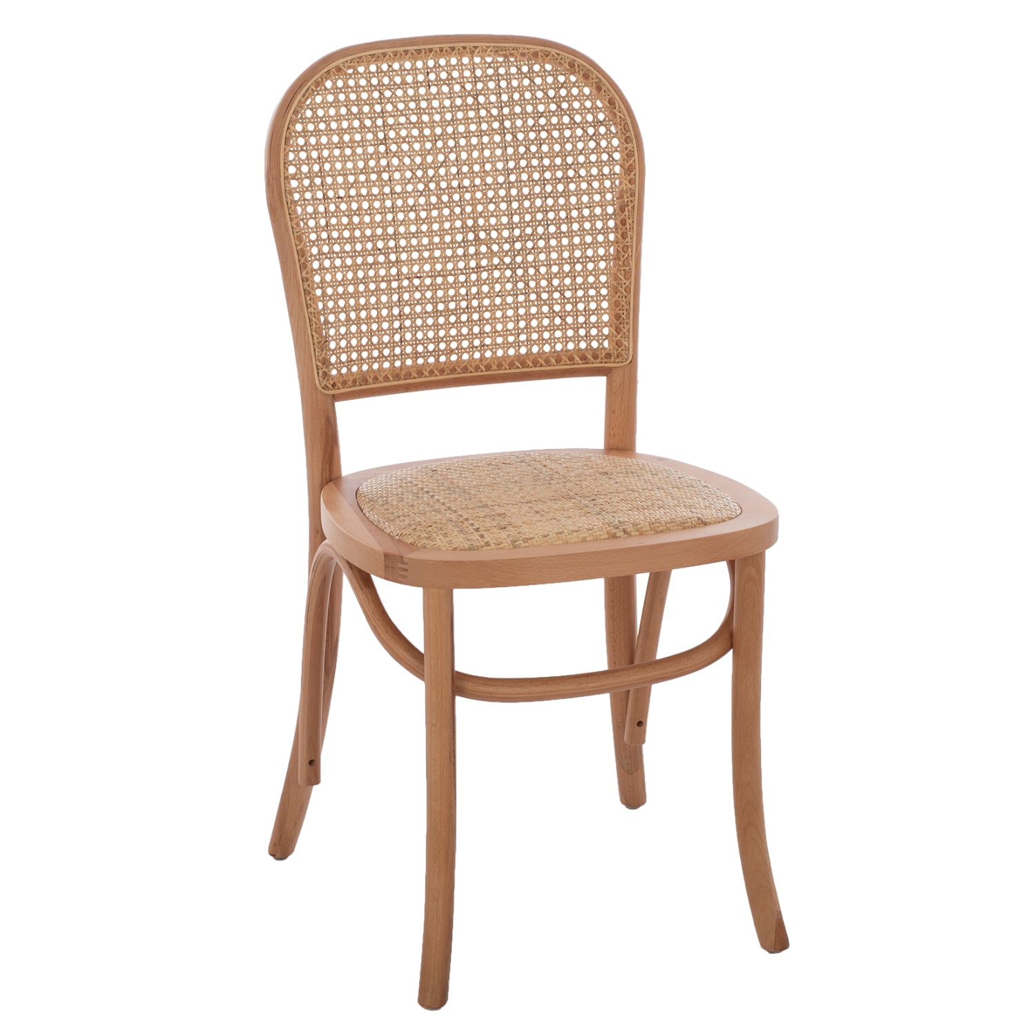 Дървен стол Слоан цвят бук 45x48x88