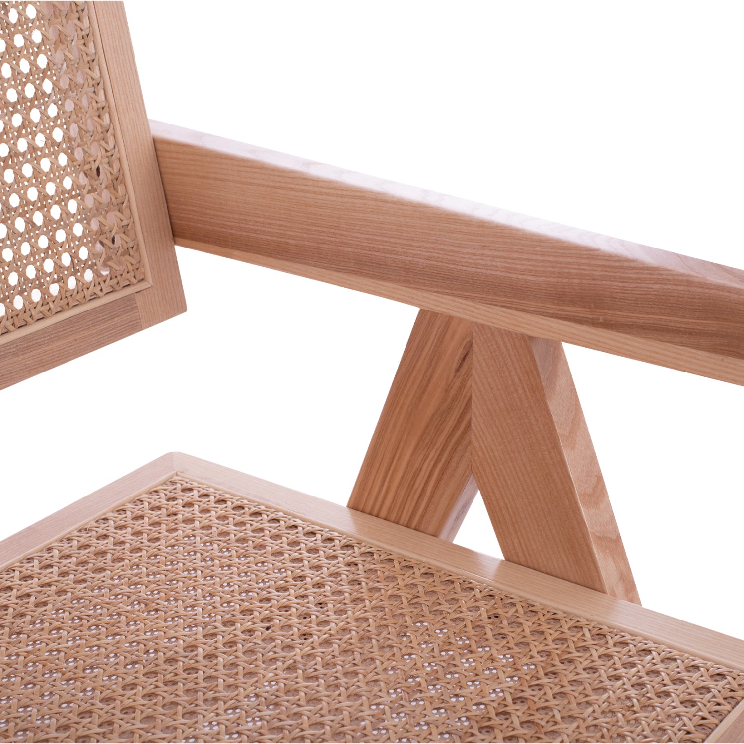 Стол BLAIRE от букова дървесина натурал 52x50x80