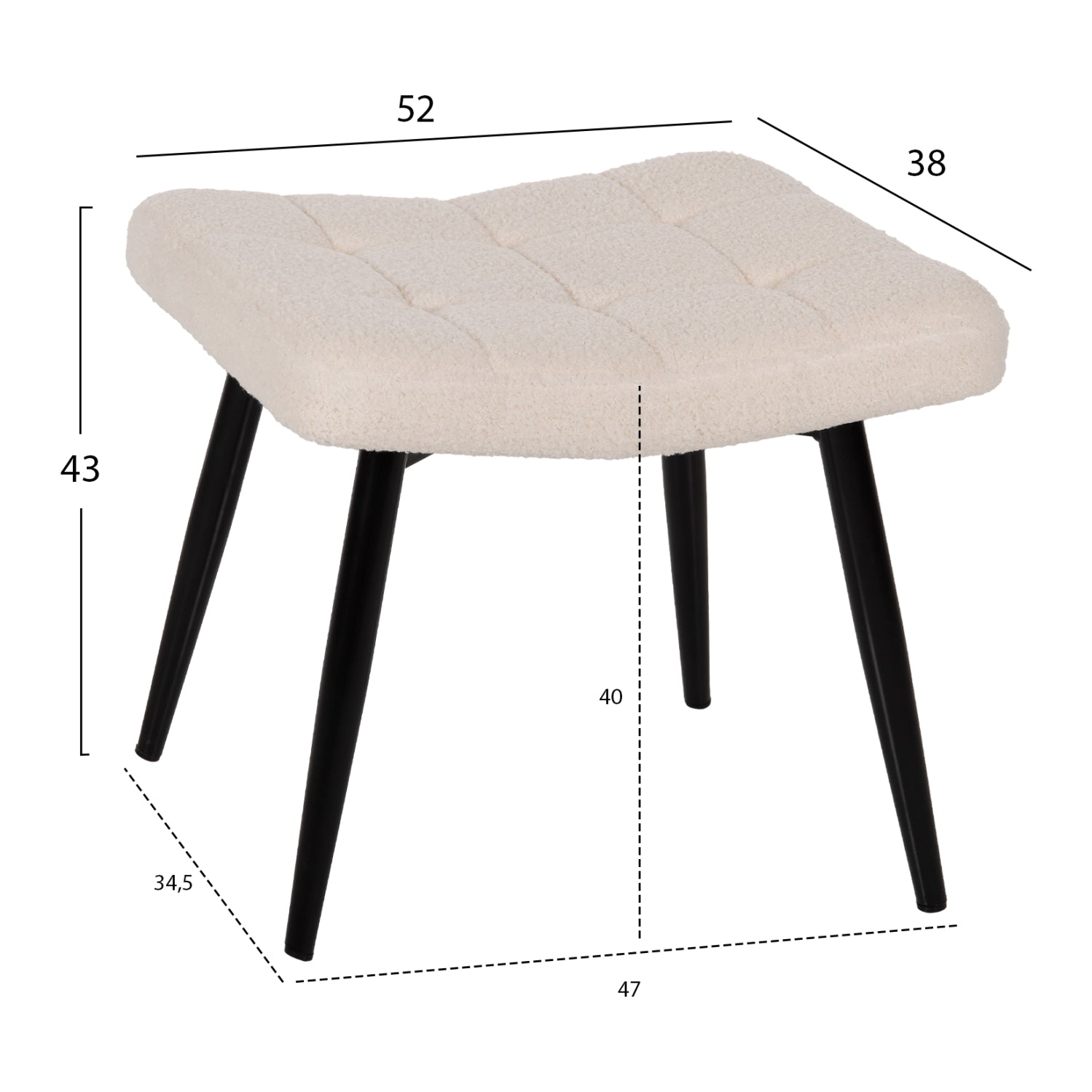 Кресло с табуретка бергера буклебял цвят