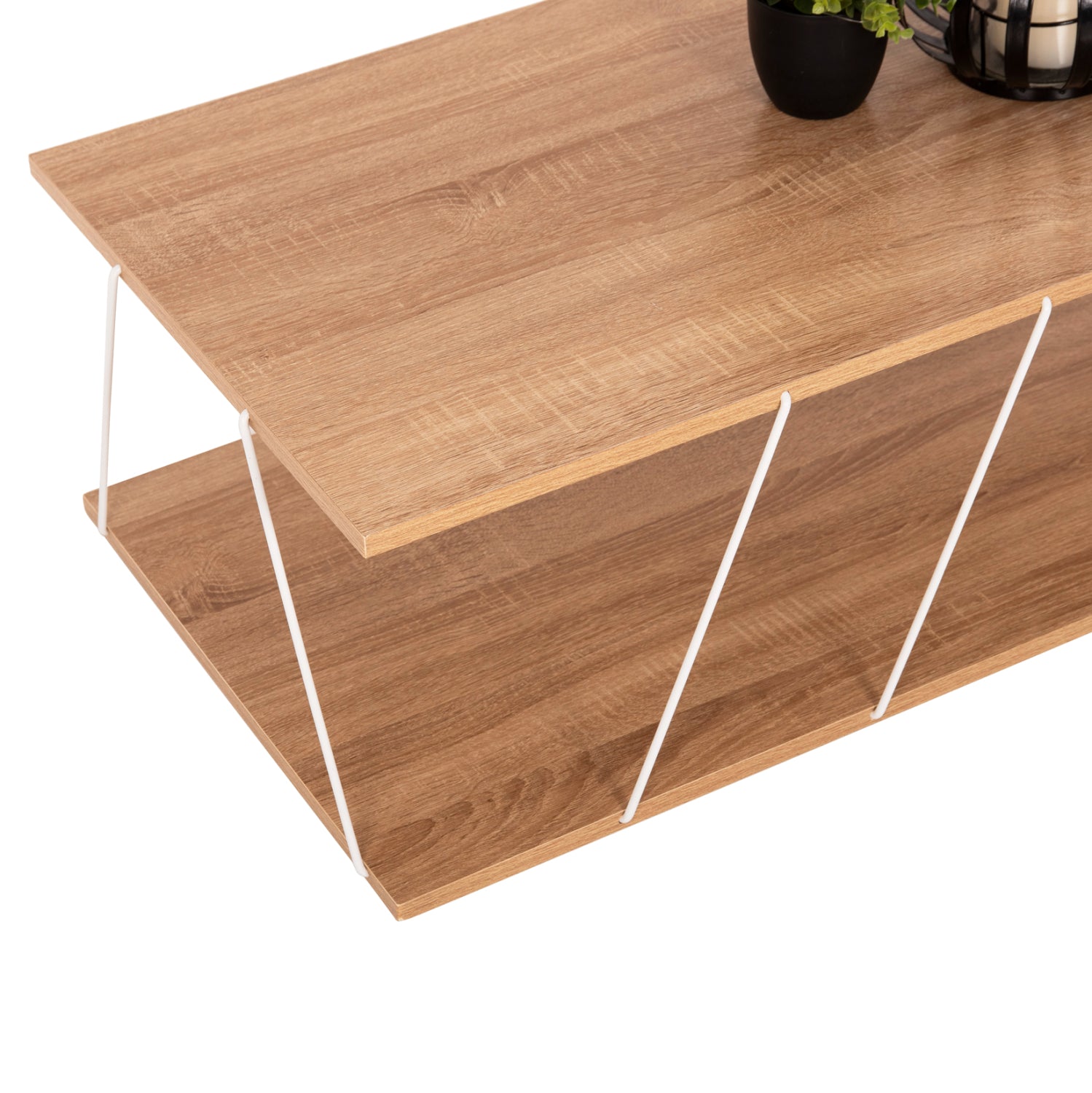 Холна маса Тарс сонома-бял цвят 120X50X30см