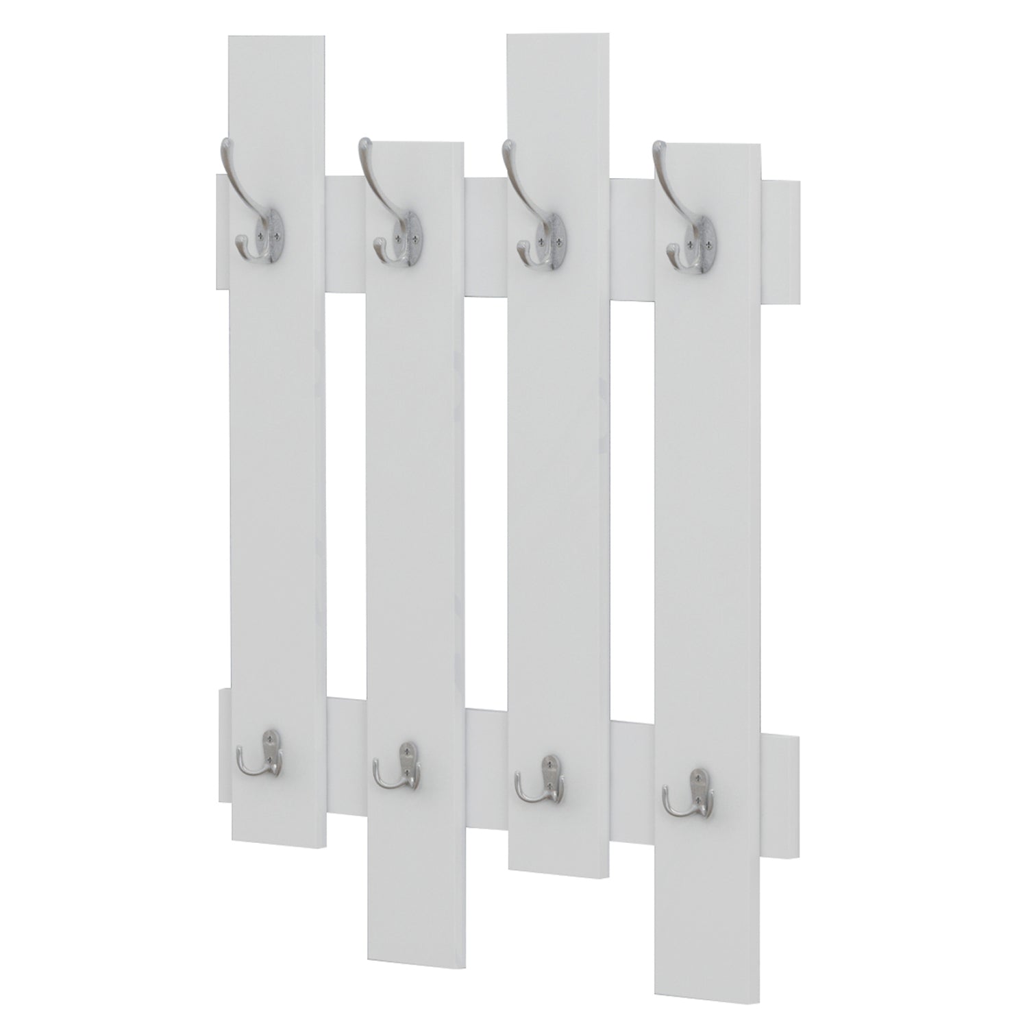 Входна закачалка Мелита бял цвят  64x4x79 см