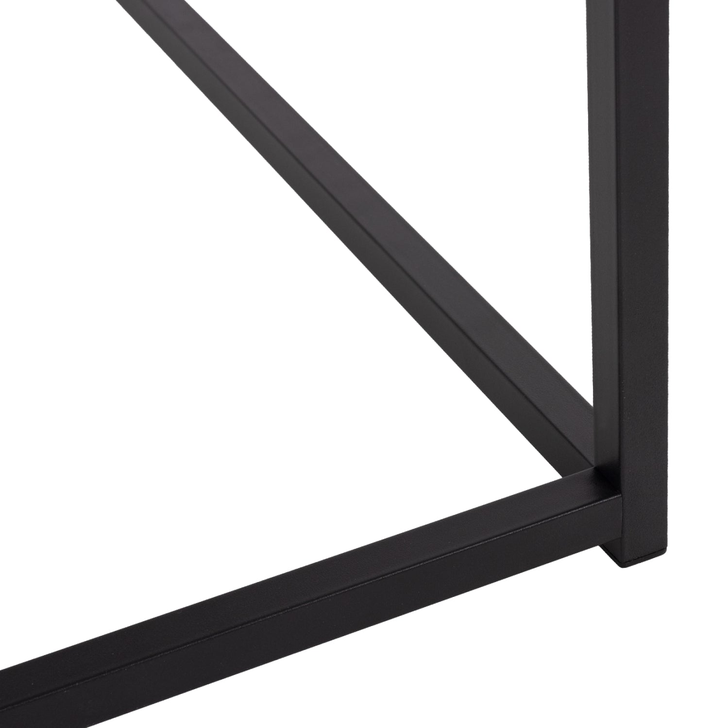 Холна маса Брайли цвят черен-бял 75x75x43см