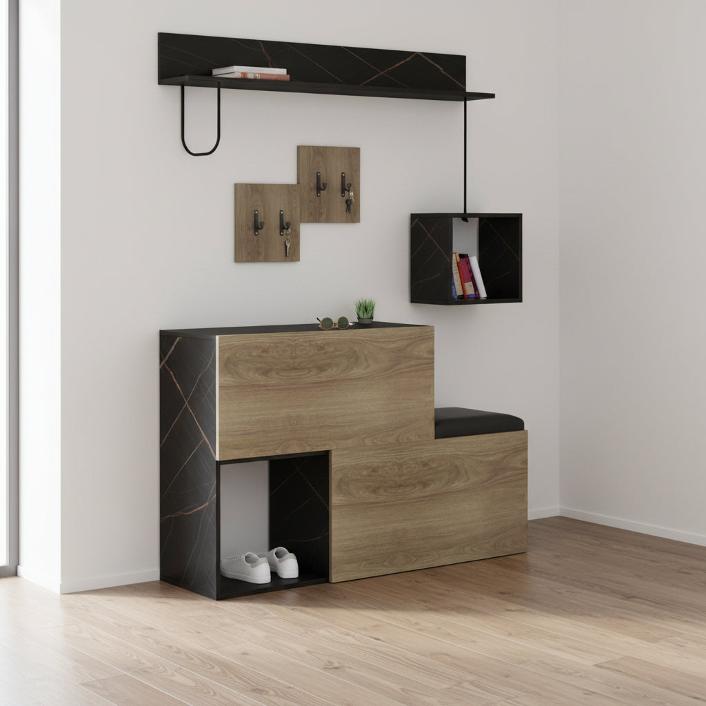 Антре CERB цвят сонама-черен 120x20x72