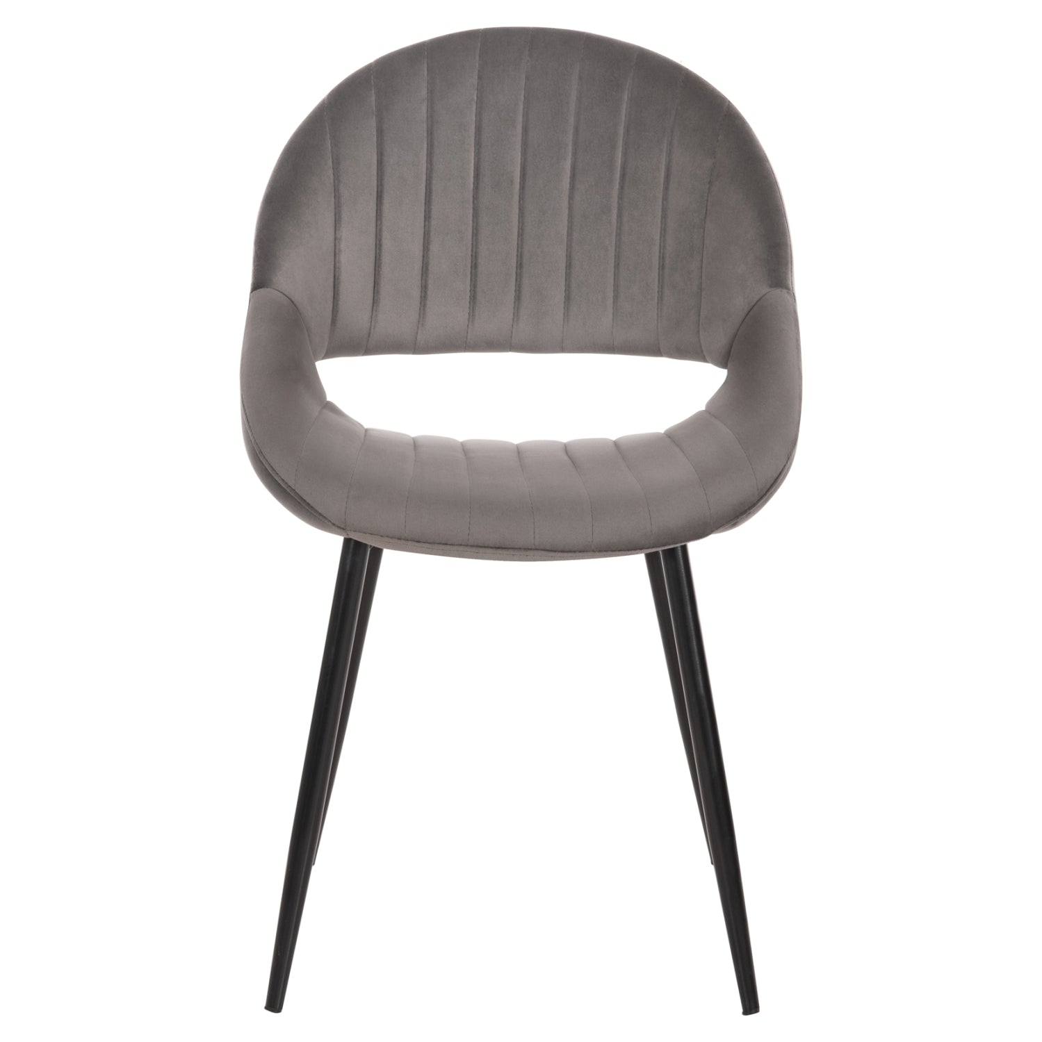 Стол  ODEN сив цвят кадифе 52x55x84