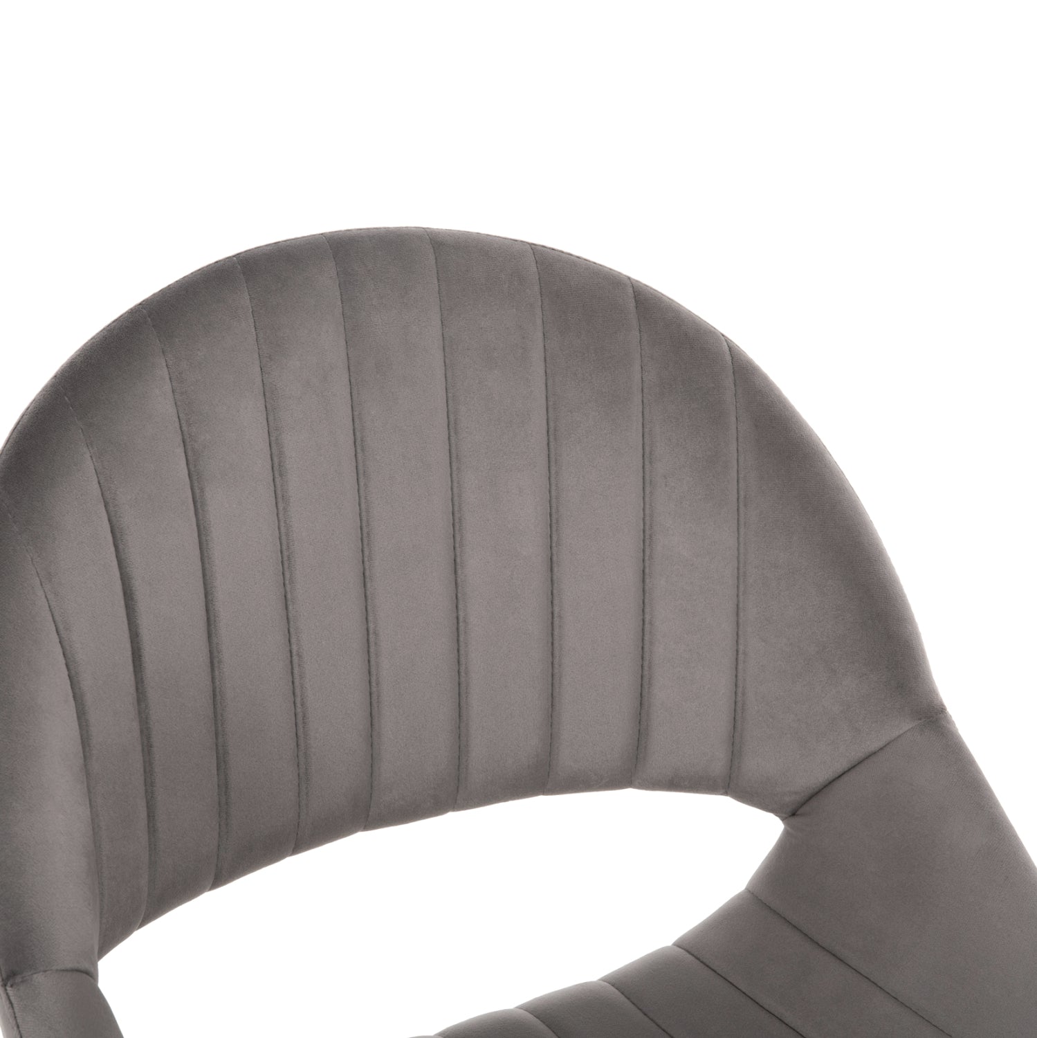 Стол  ODEN сив цвят кадифе 52x55x84