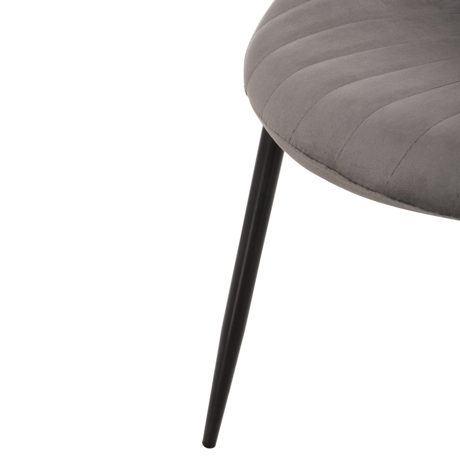 Стол  ODEN сив цвят кадифе 52x55x84