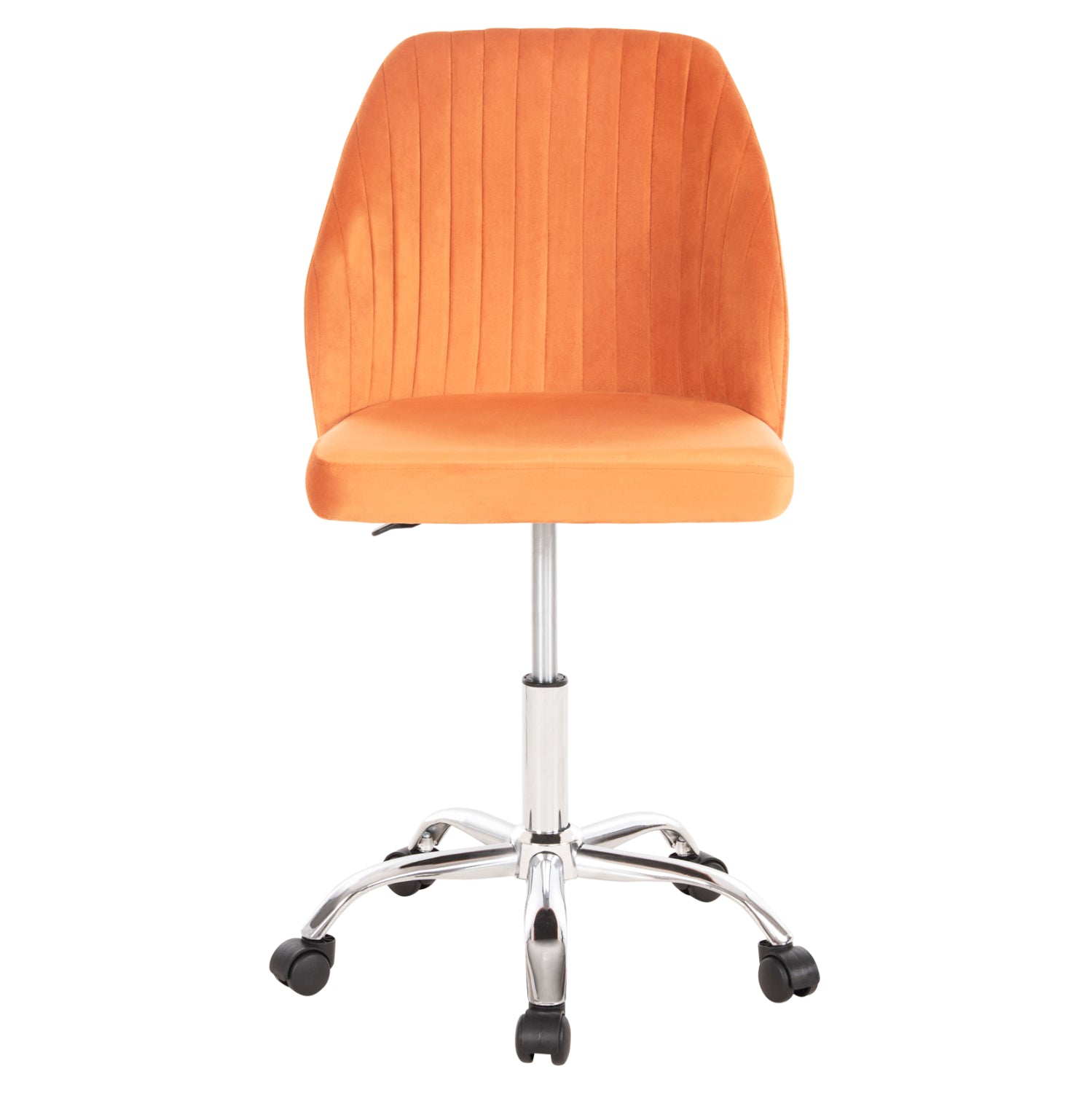 Офис стол  HOLLIS оранжев цвят 58x58x85см